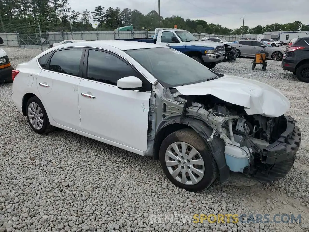 4 Photograph of a damaged car 3N1AB7APXKY367065 NISSAN SENTRA 2019