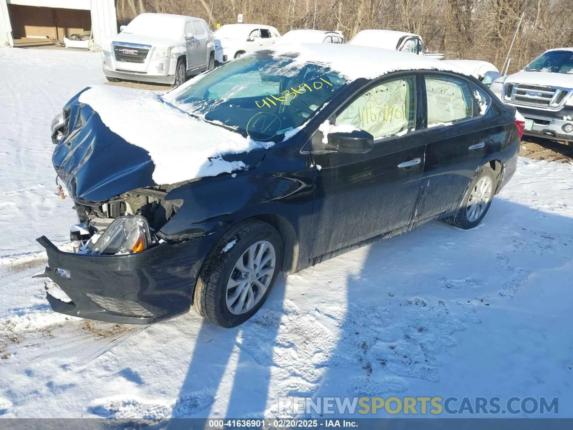 2 Photograph of a damaged car 3N1AB7APXKY367311 NISSAN SENTRA 2019