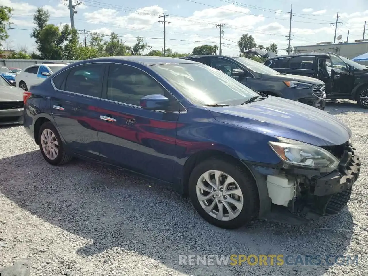 4 Photograph of a damaged car 3N1AB7APXKY378342 NISSAN SENTRA 2019
