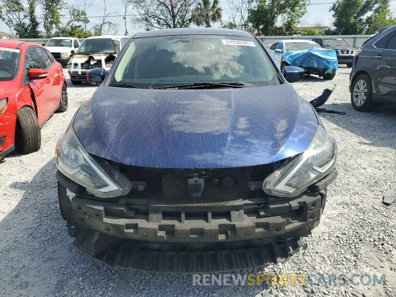 5 Photograph of a damaged car 3N1AB7APXKY378342 NISSAN SENTRA 2019