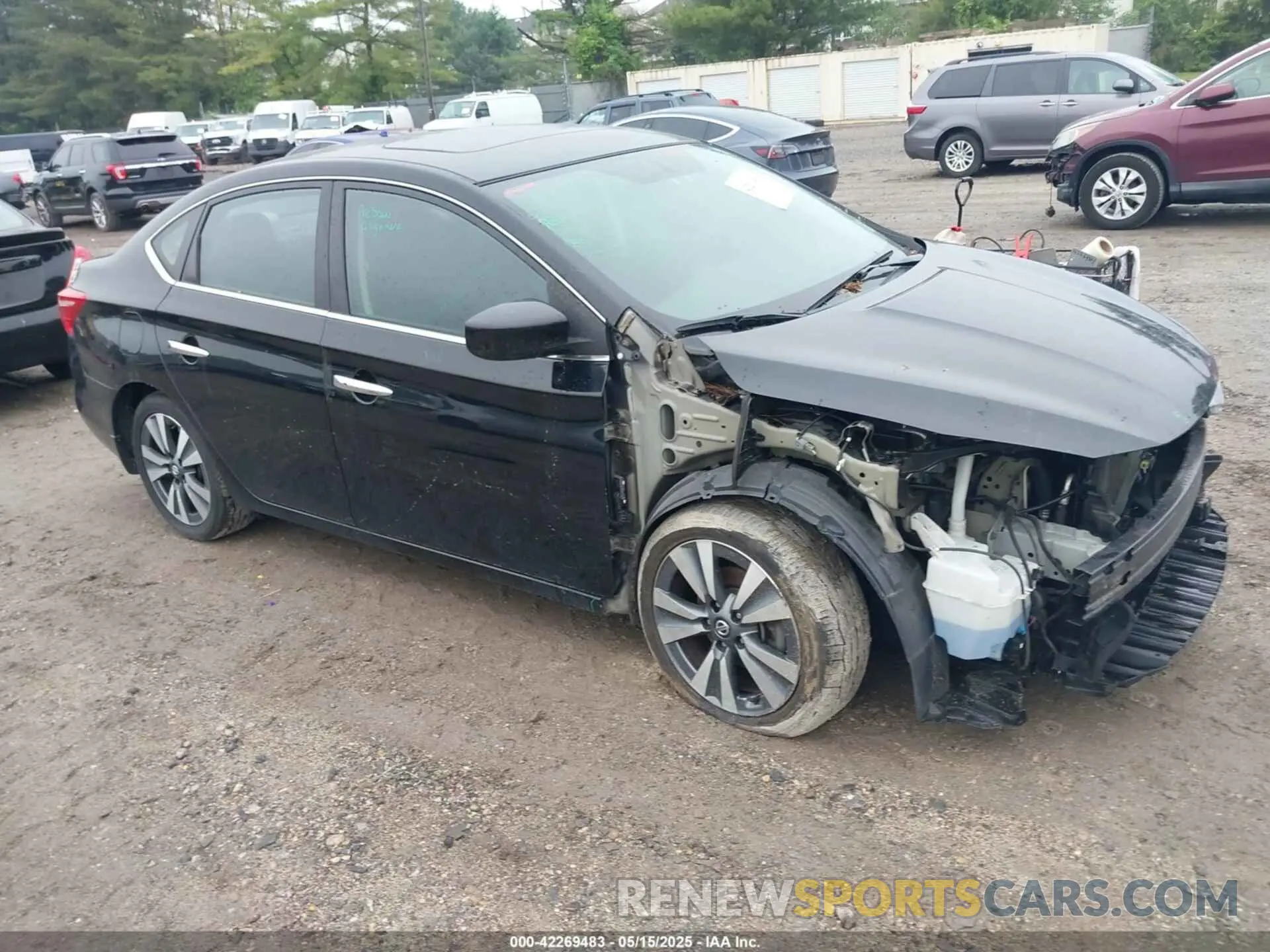 1 Photograph of a damaged car 3N1AB7APXKY393651 NISSAN SENTRA 2019