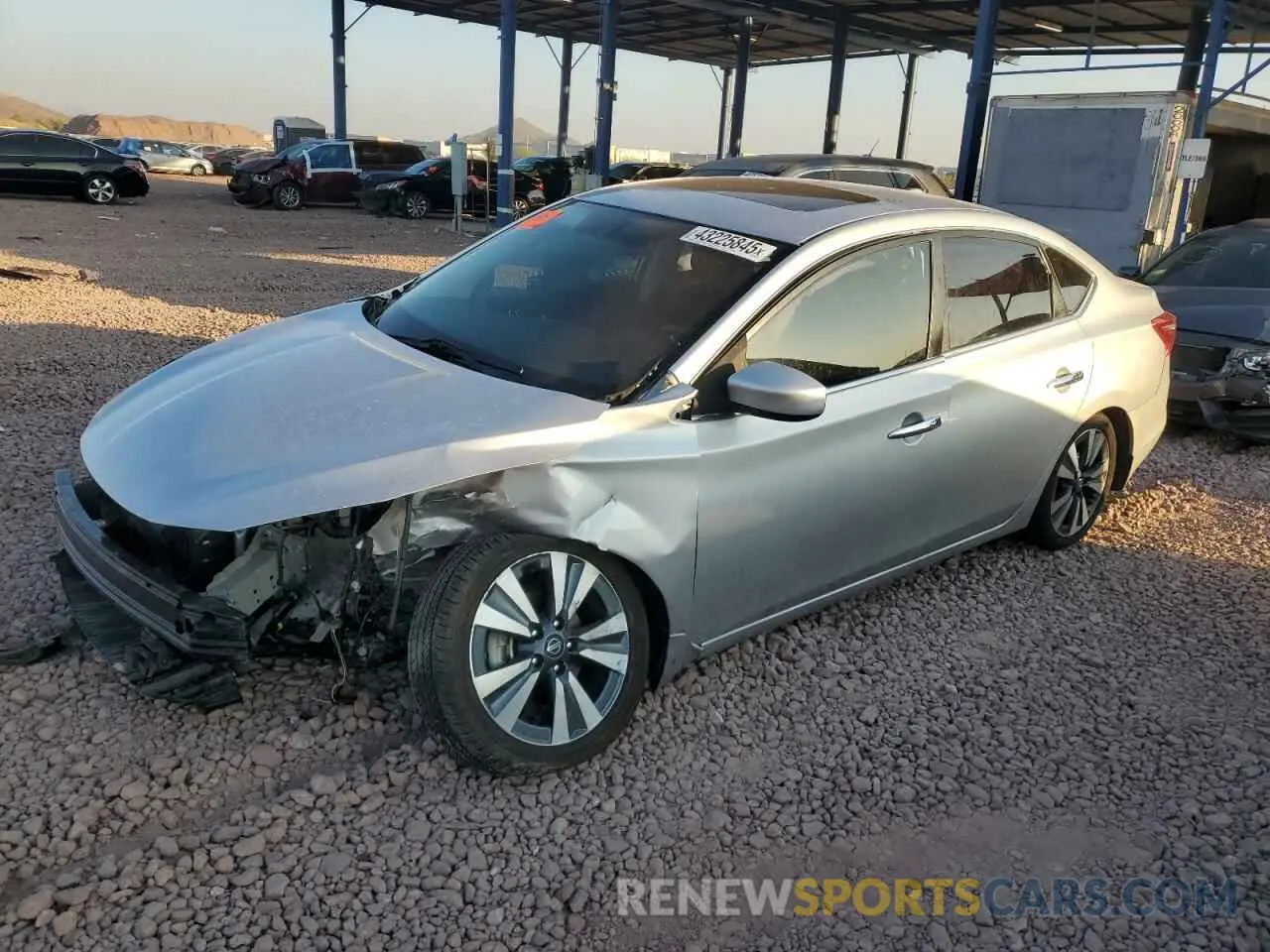 1 Photograph of a damaged car 3N1AB7APXKY394525 NISSAN SENTRA 2019