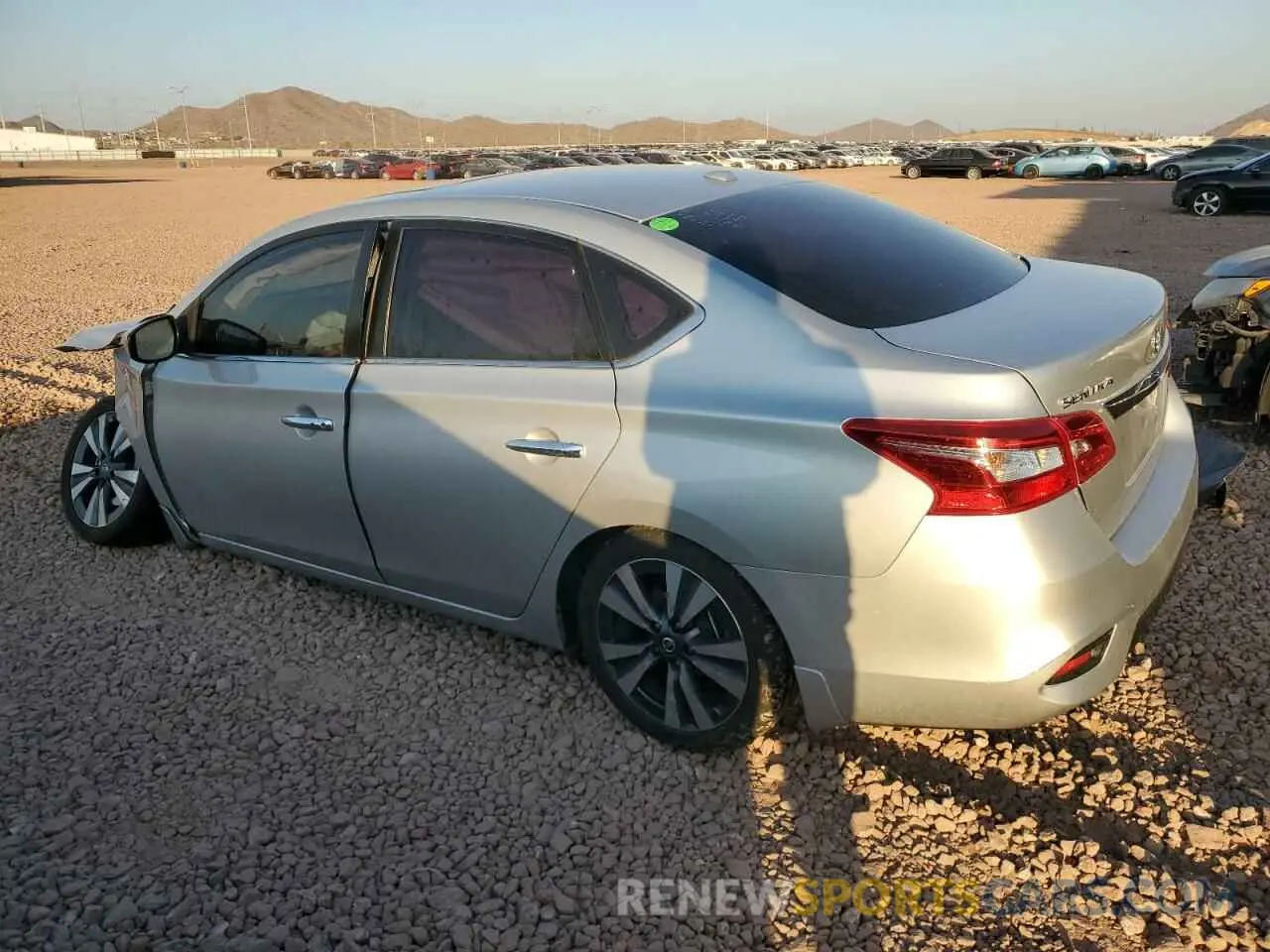 2 Photograph of a damaged car 3N1AB7APXKY394525 NISSAN SENTRA 2019