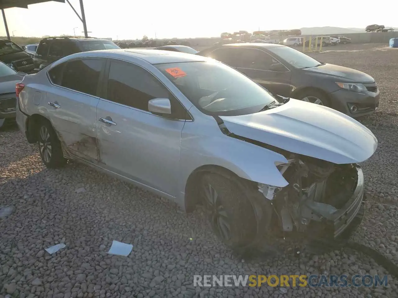 4 Photograph of a damaged car 3N1AB7APXKY394525 NISSAN SENTRA 2019