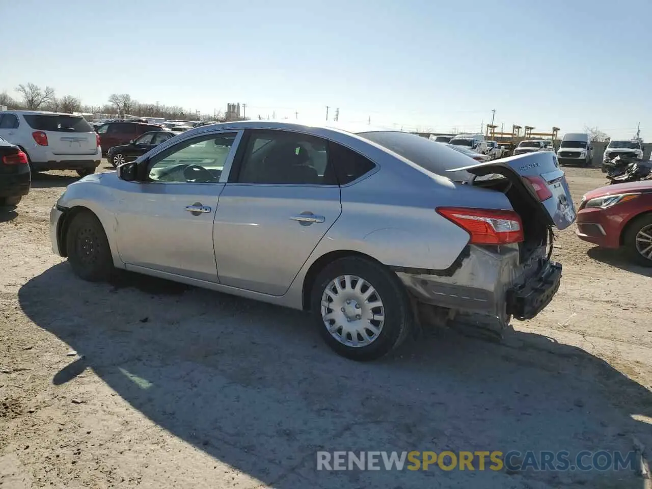 2 Photograph of a damaged car 3N1AB7APXKY398736 NISSAN SENTRA 2019
