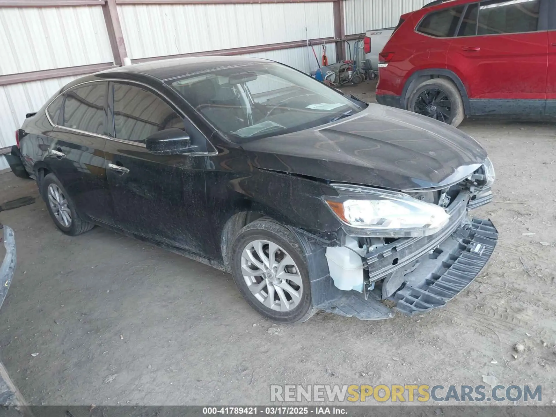1 Photograph of a damaged car 3N1AB7APXKY398753 NISSAN SENTRA 2019