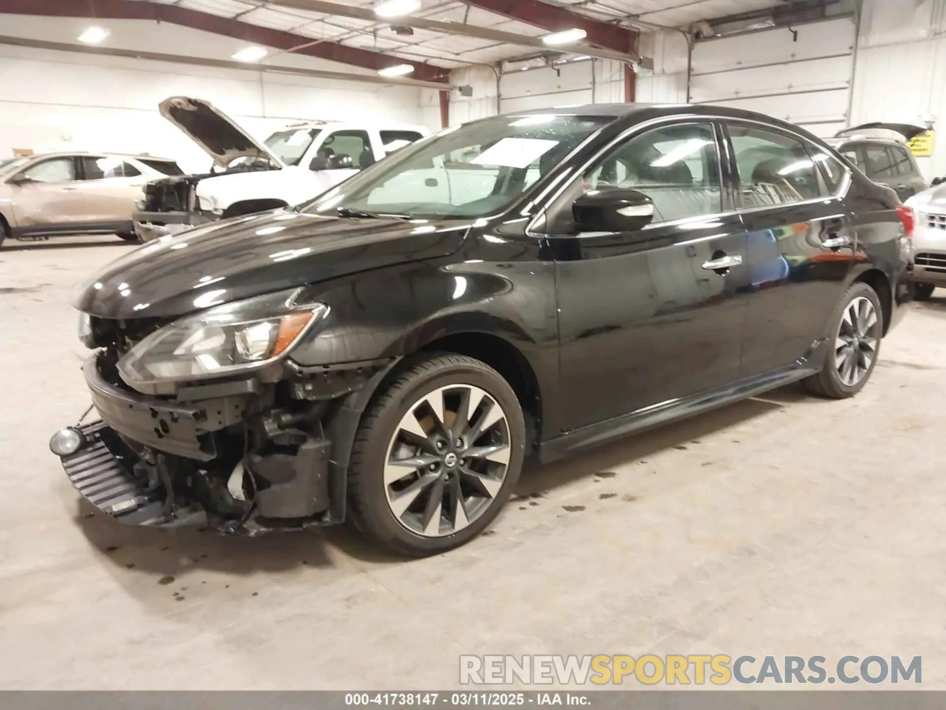 2 Photograph of a damaged car 3N1AB7APXKY401117 NISSAN SENTRA 2019