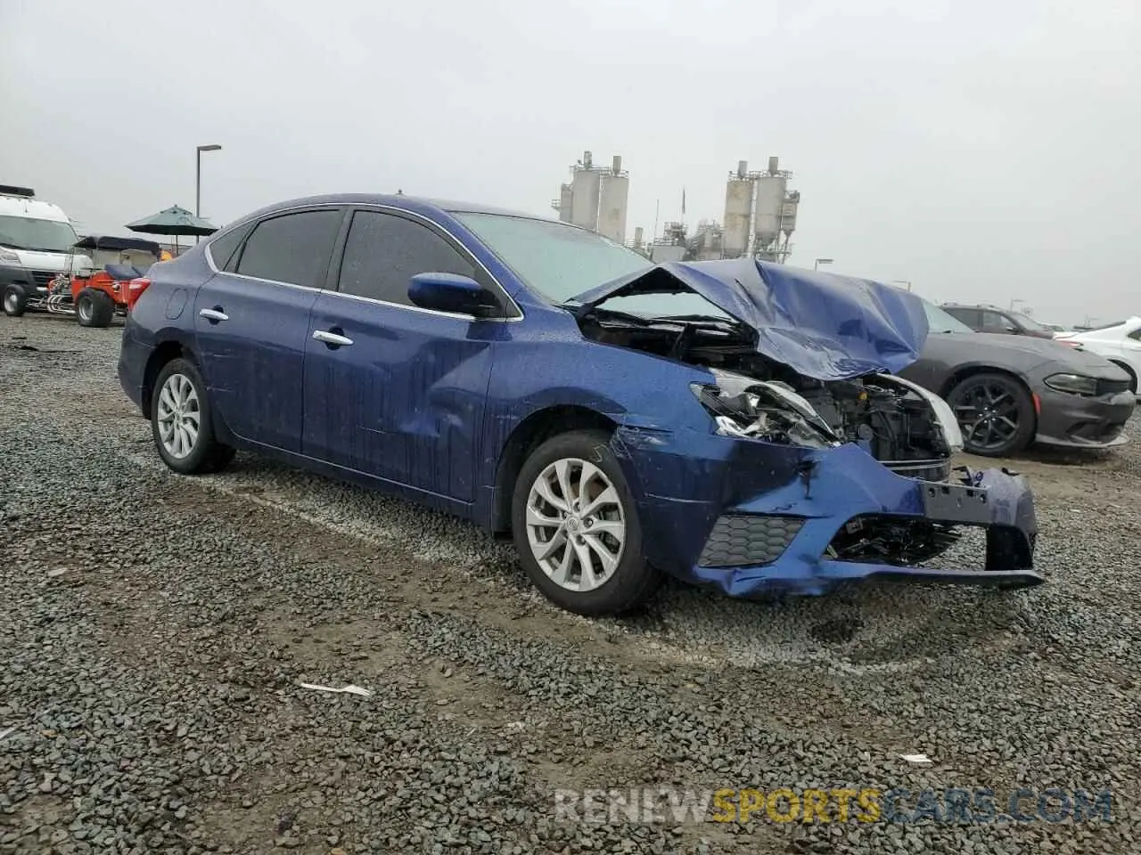 4 Photograph of a damaged car 3N1AB7APXKY402591 NISSAN SENTRA 2019