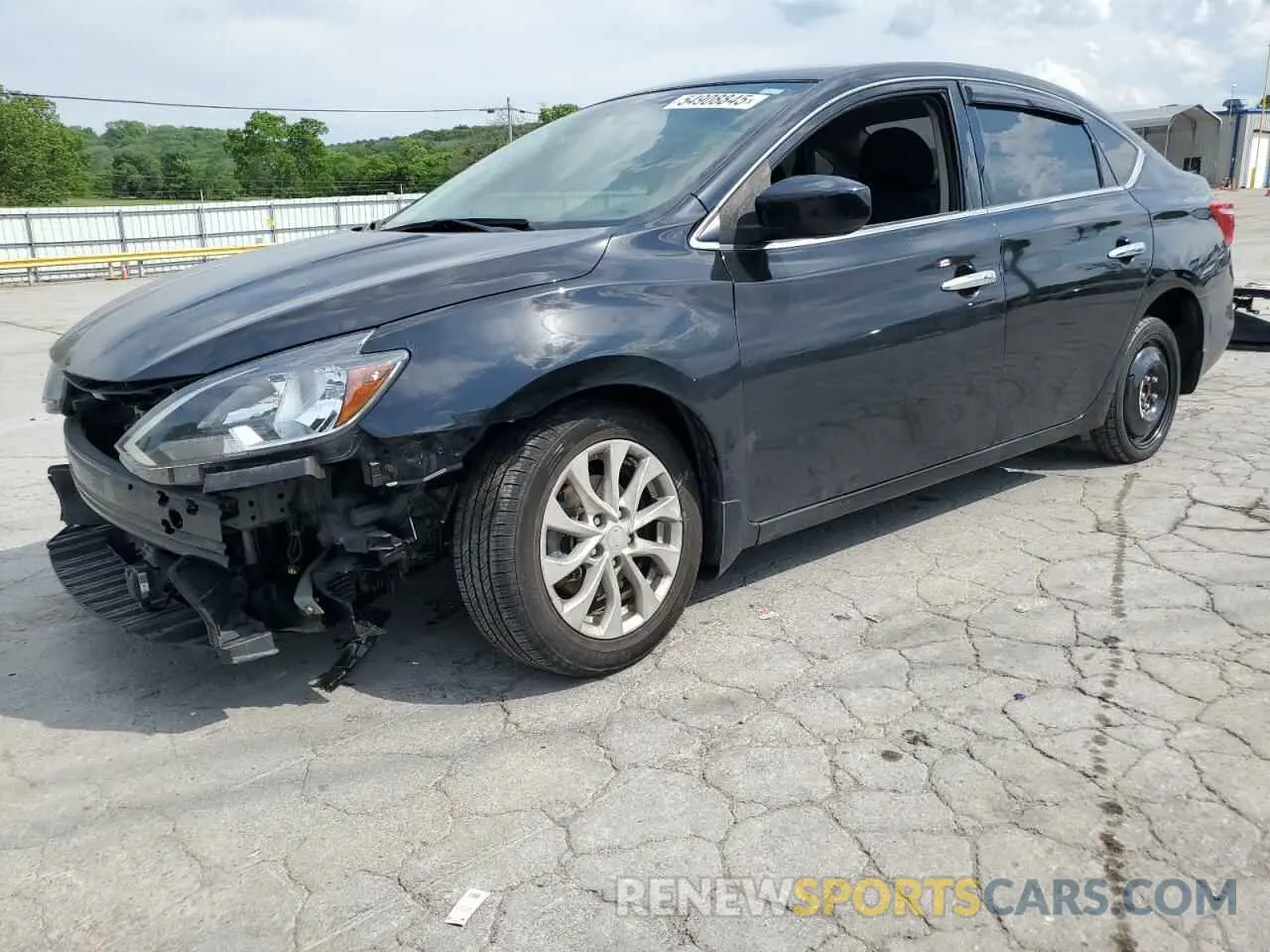 1 Photograph of a damaged car 3N1AB7APXKY404681 NISSAN SENTRA 2019