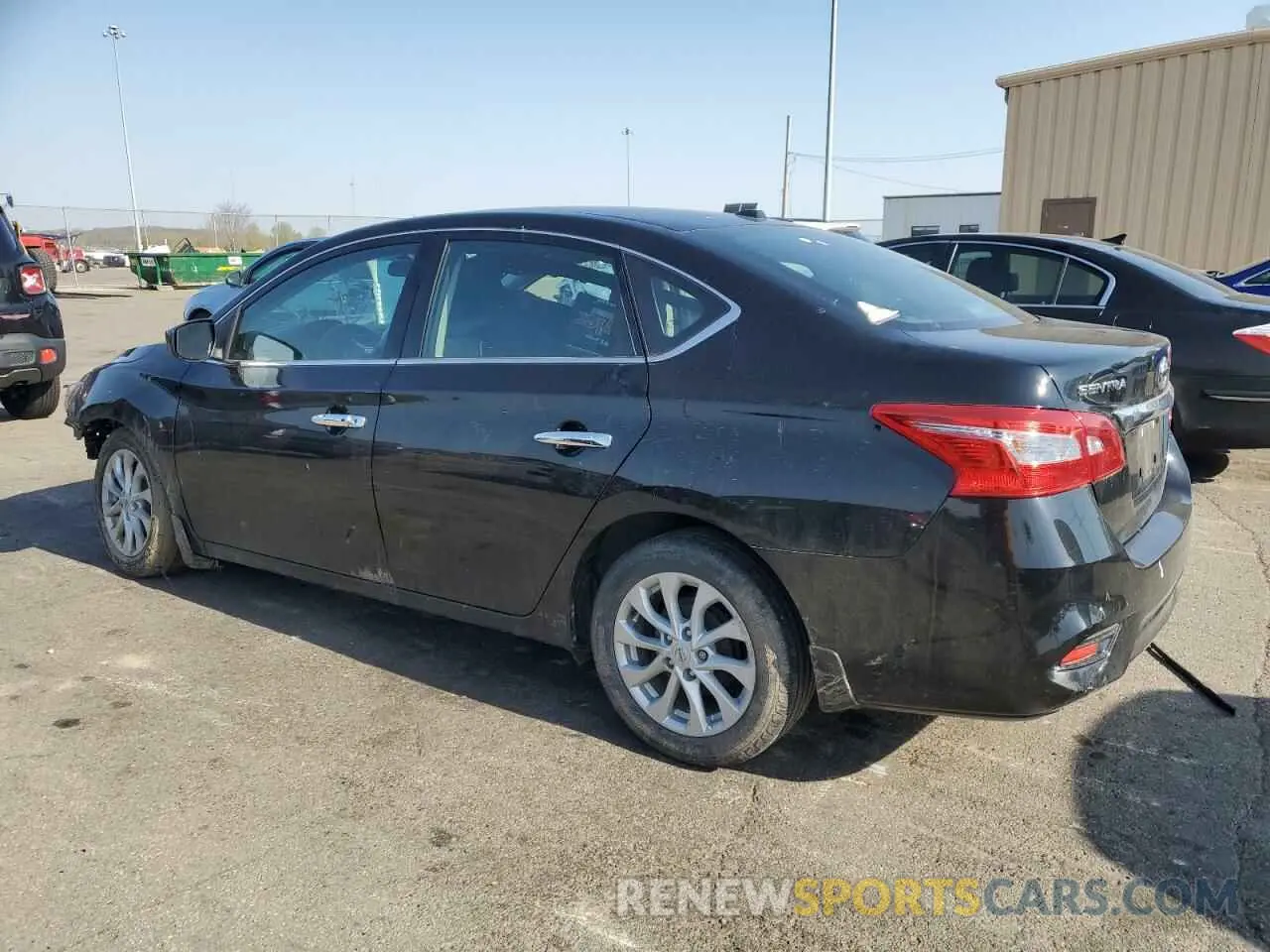 2 Photograph of a damaged car 3N1AB7APXKY405555 NISSAN SENTRA 2019