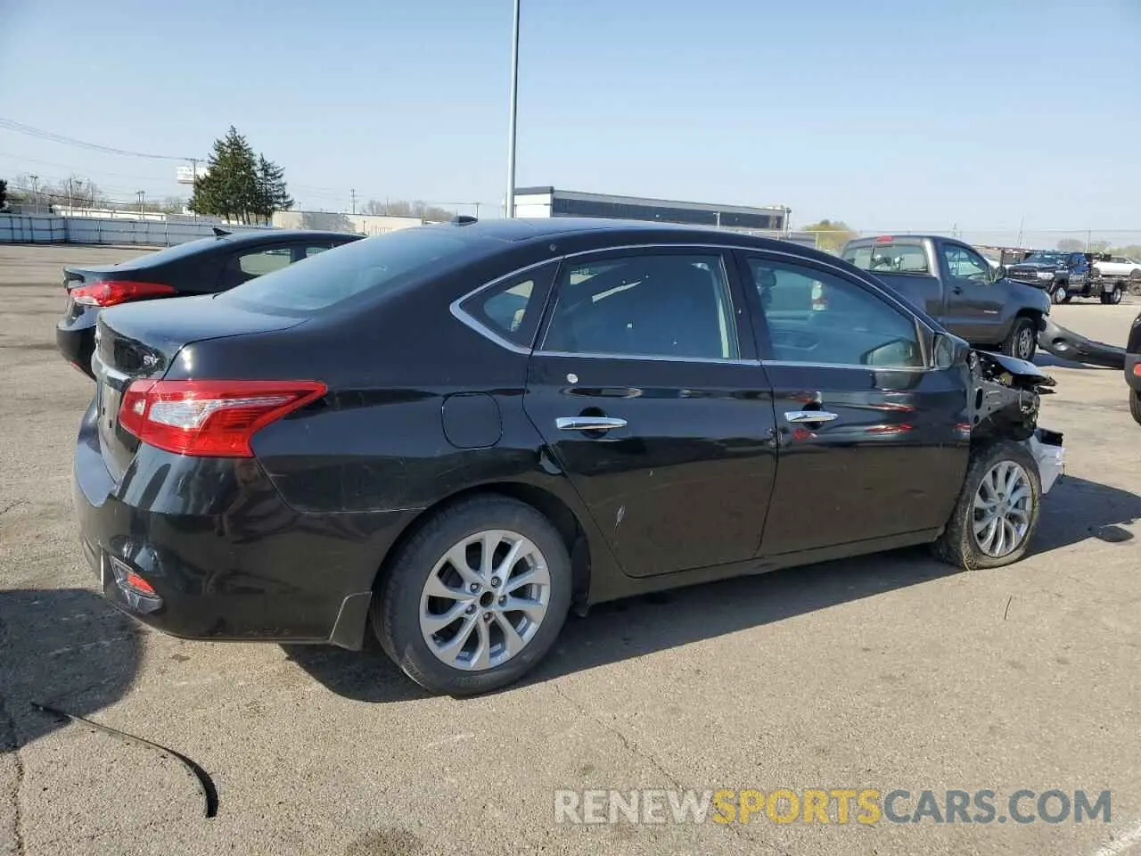 3 Photograph of a damaged car 3N1AB7APXKY405555 NISSAN SENTRA 2019