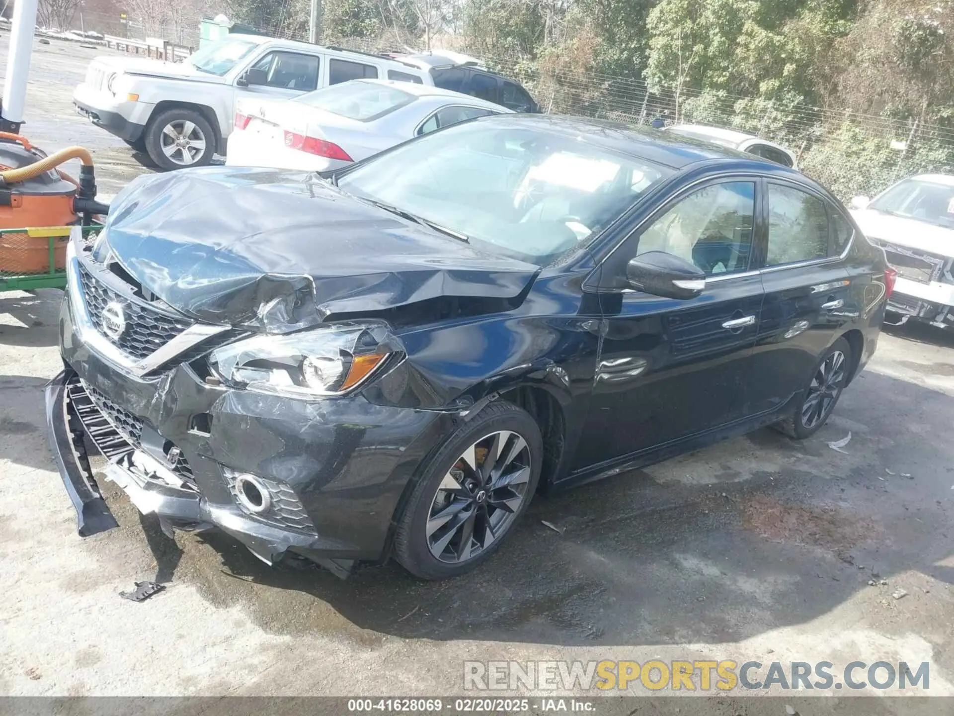 2 Photograph of a damaged car 3N1AB7APXKY406608 NISSAN SENTRA 2019