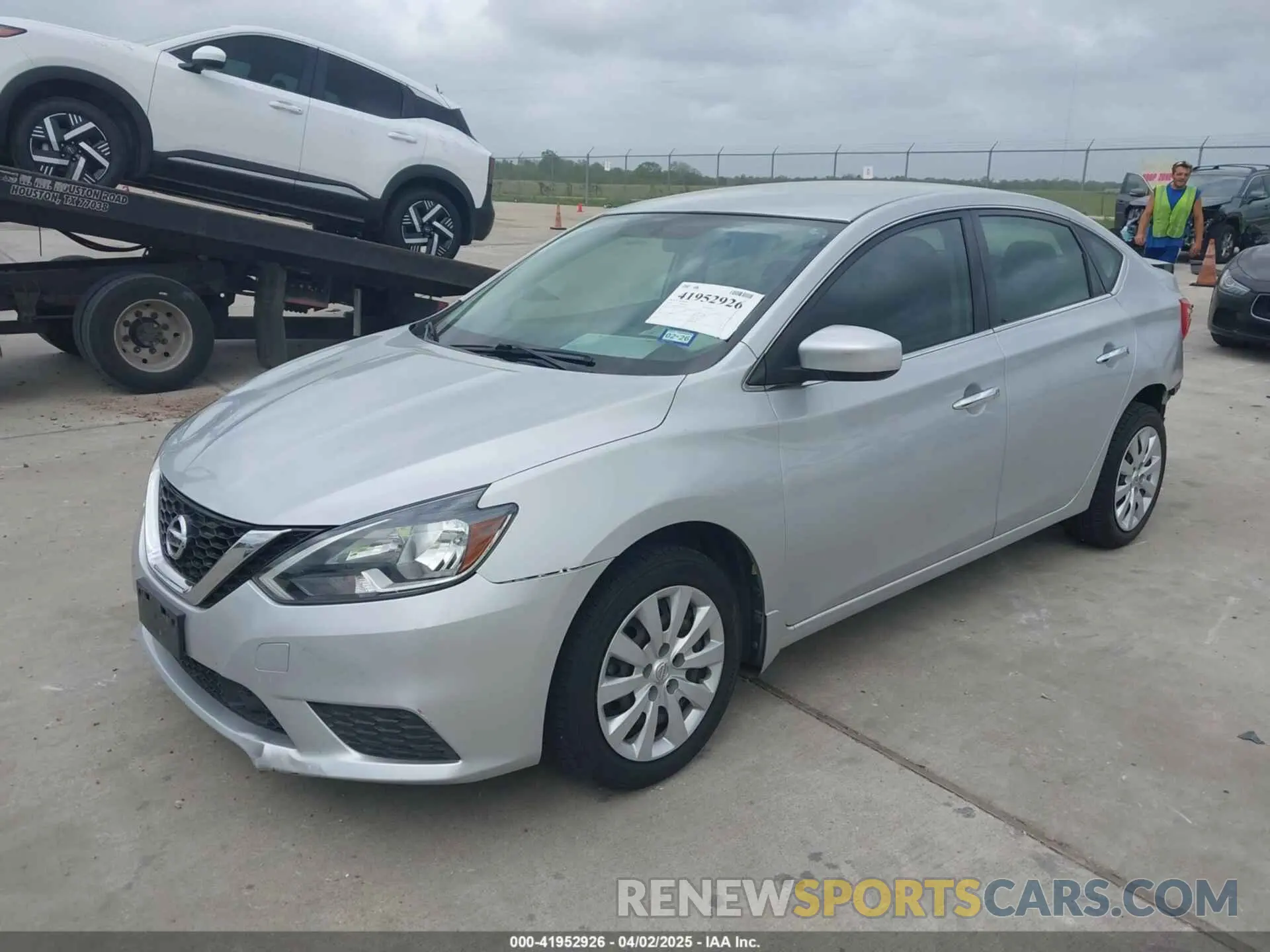 2 Photograph of a damaged car 3N1AB7APXKY421545 NISSAN SENTRA 2019
