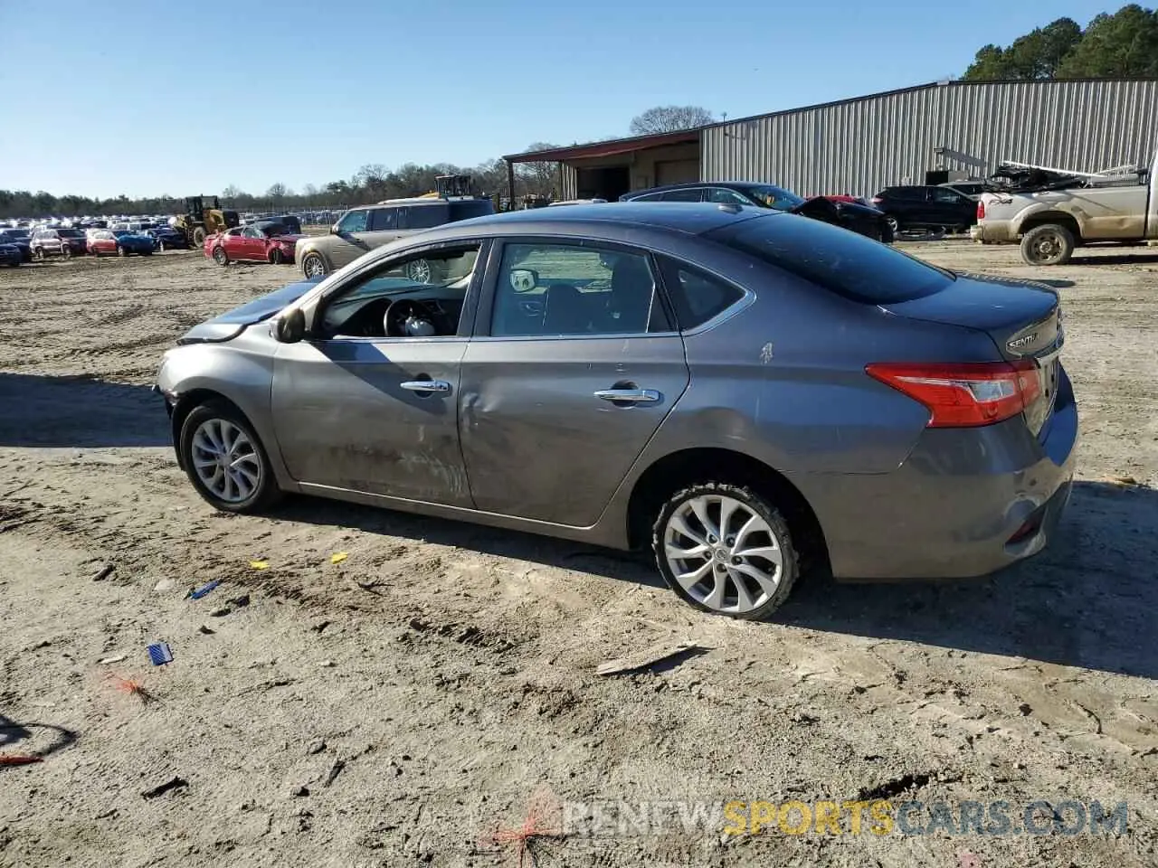 2 Photograph of a damaged car 3N1AB7APXKY428530 NISSAN SENTRA 2019