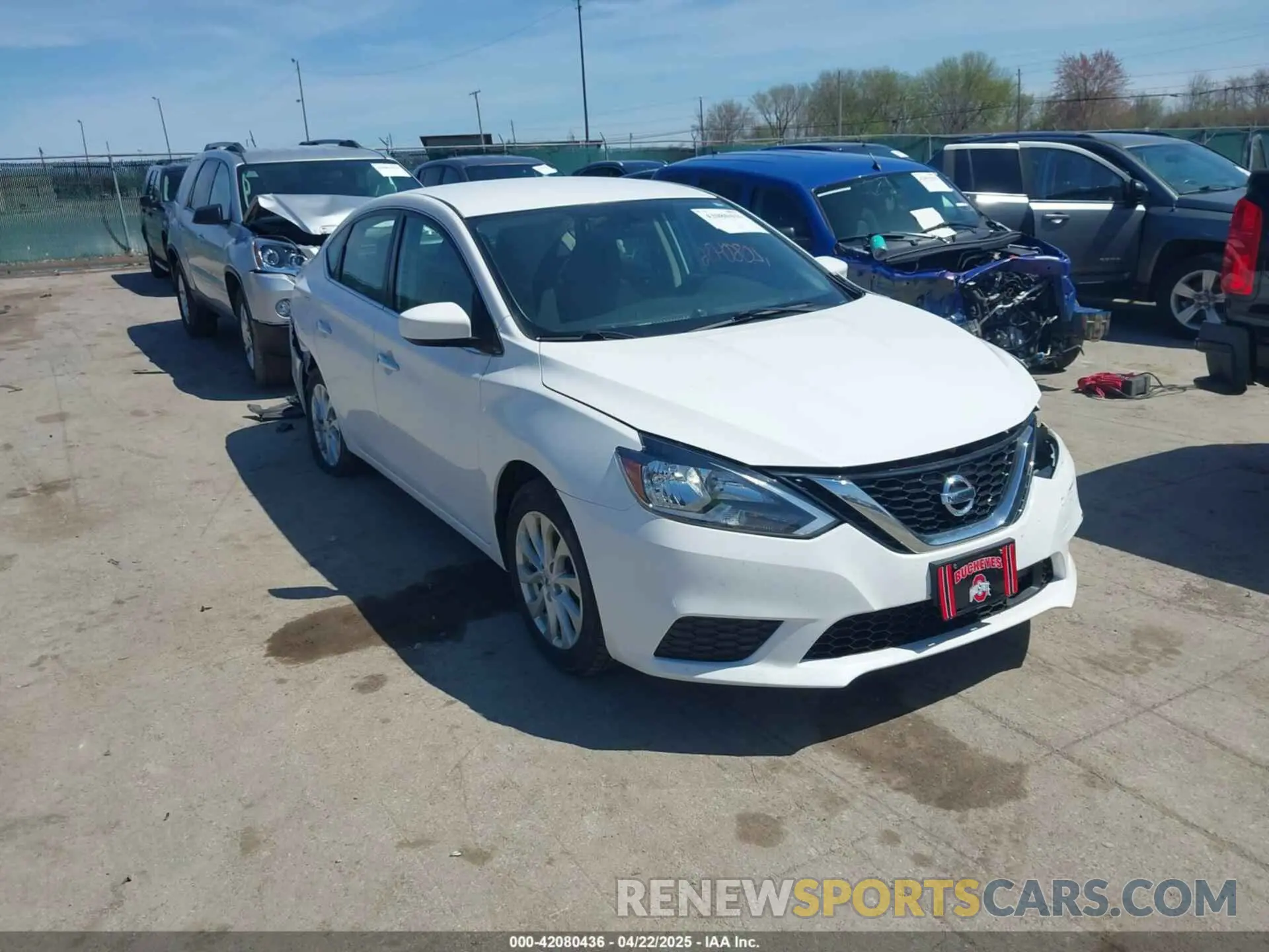 1 Photograph of a damaged car 3N1AB7APXKY444758 NISSAN SENTRA 2019