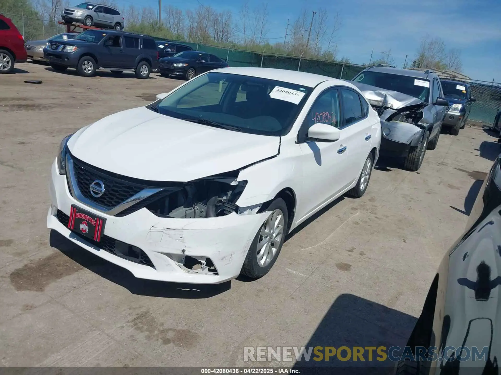 2 Photograph of a damaged car 3N1AB7APXKY444758 NISSAN SENTRA 2019
