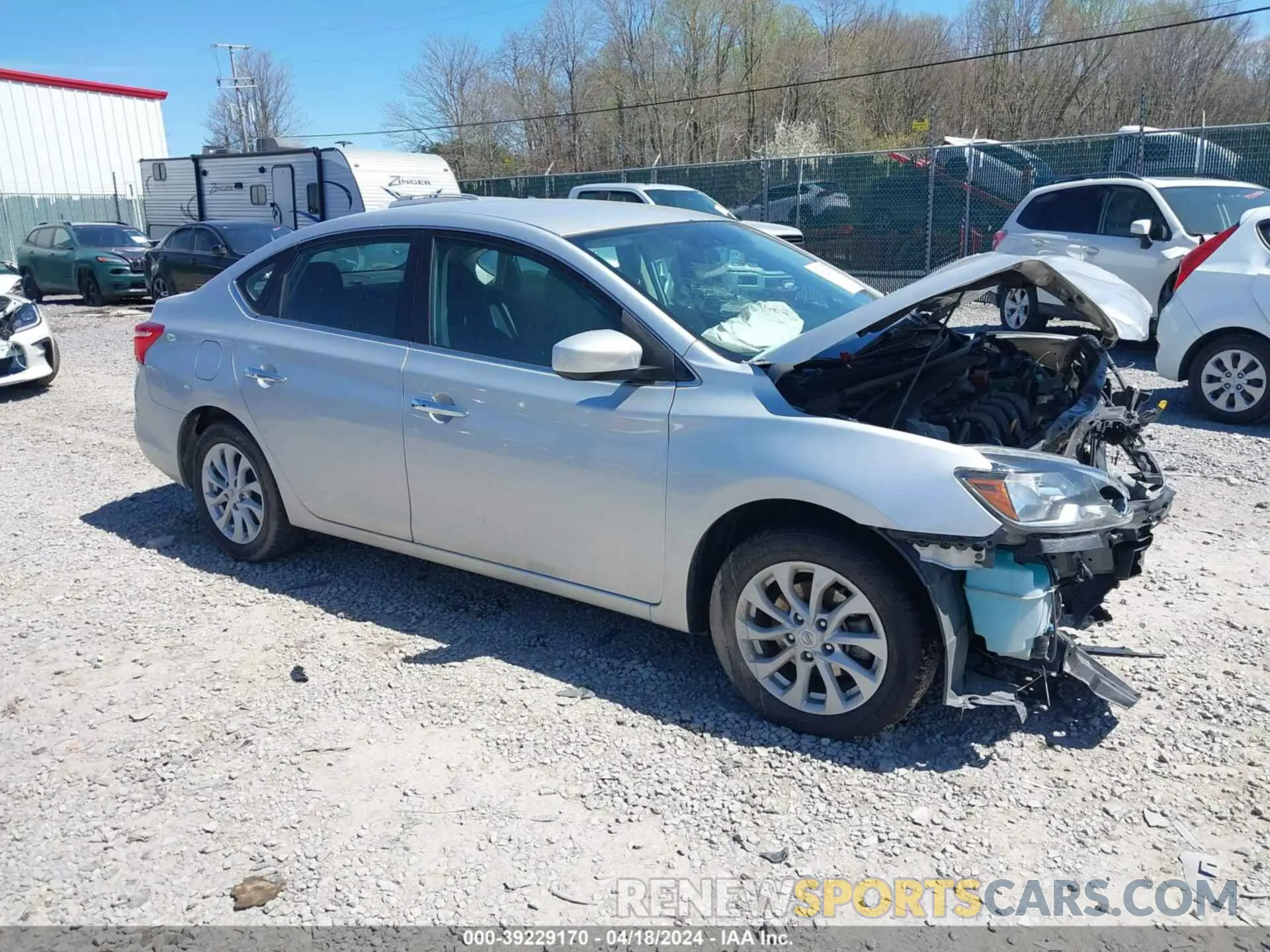 1 Photograph of a damaged car 3N1AB7APXKY451032 NISSAN SENTRA 2019