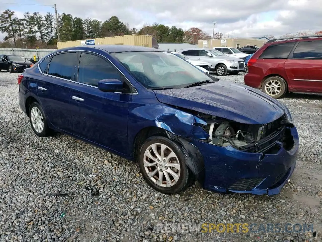 4 Photograph of a damaged car 3N1AB7APXKY452617 NISSAN SENTRA 2019