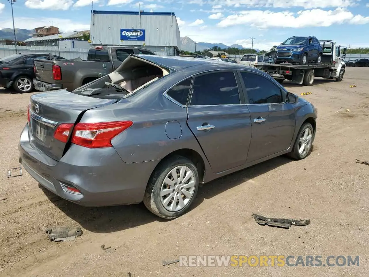 3 Photograph of a damaged car 3N1AB7AT7KY205524 NISSAN SENTRA 2019
