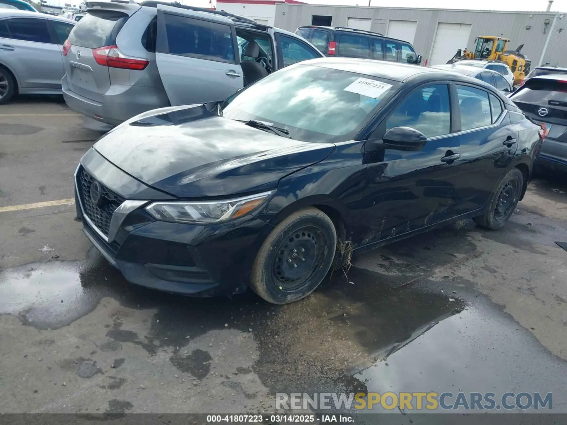 2 Photograph of a damaged car 3N1AB8BV1LY231895 NISSAN SENTRA 2020