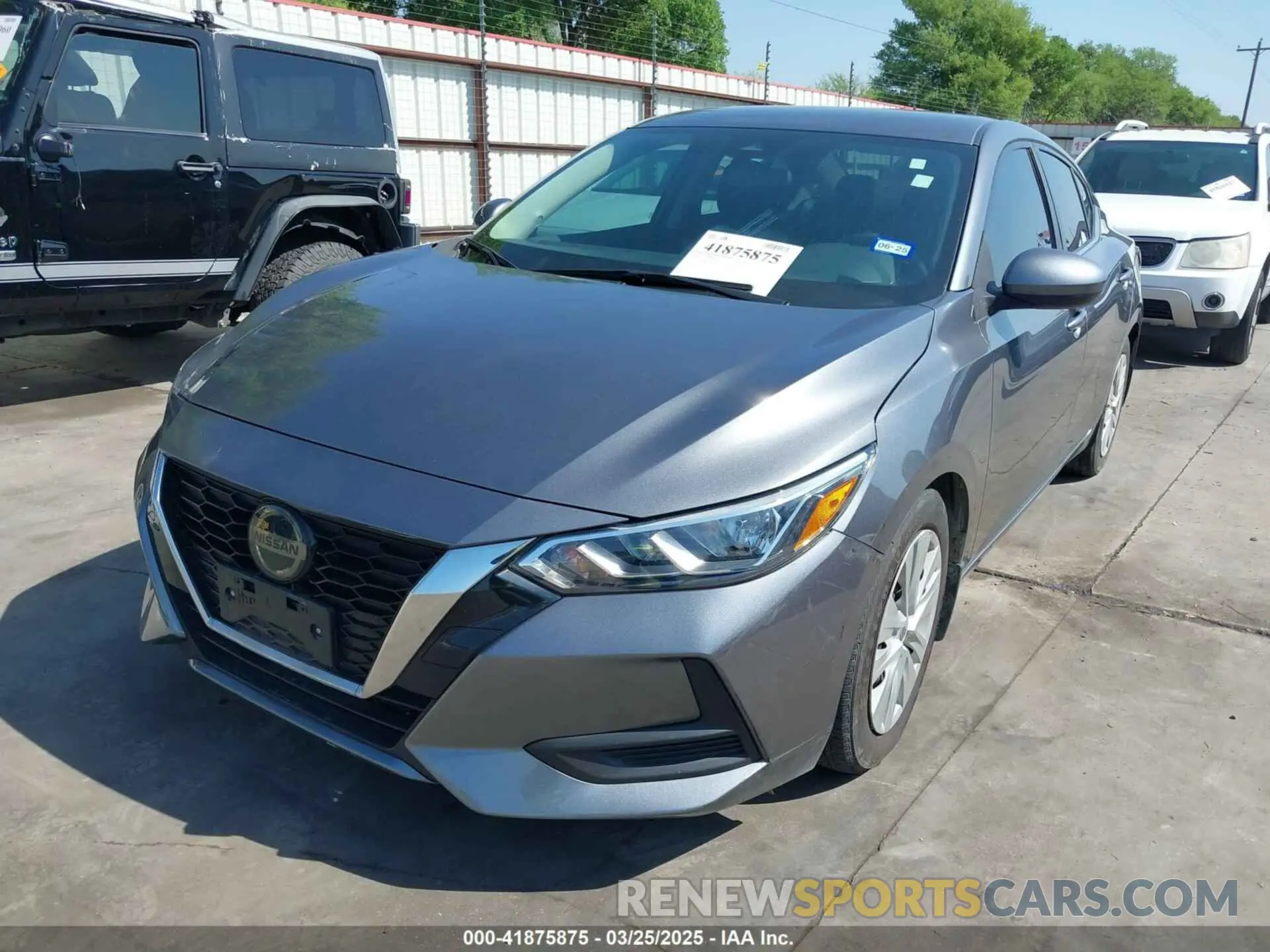 2 Photograph of a damaged car 3N1AB8BV2LY215995 NISSAN SENTRA 2020