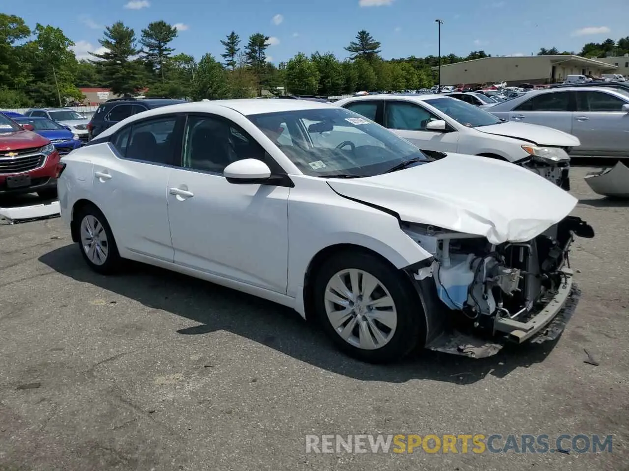 4 Photograph of a damaged car 3N1AB8BV5LY225985 NISSAN SENTRA 2020
