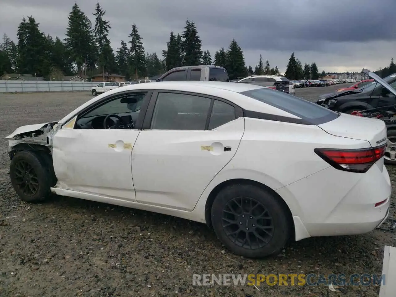 2 Photograph of a damaged car 3N1AB8BV7LY225907 NISSAN SENTRA 2020