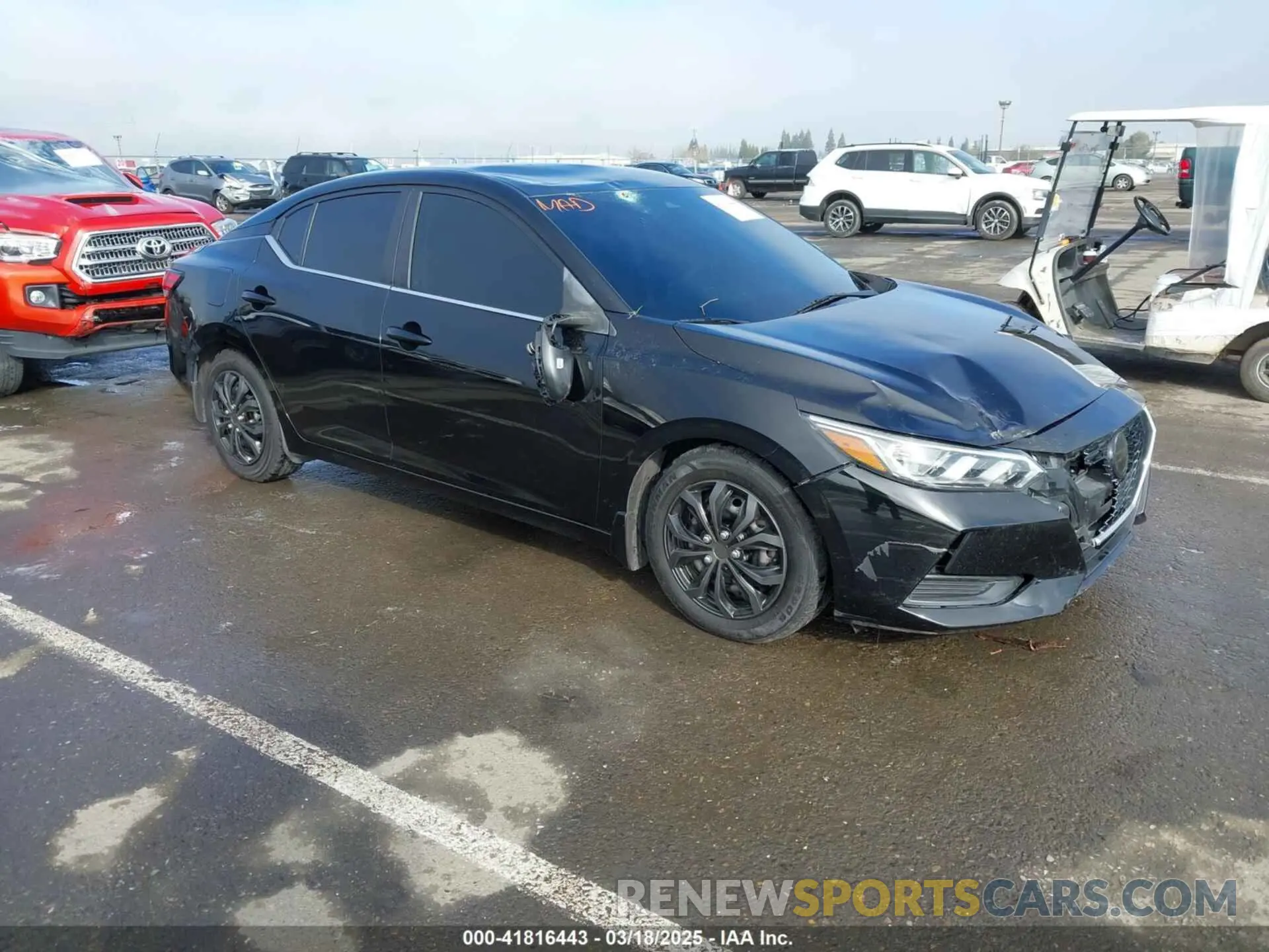 1 Photograph of a damaged car 3N1AB8BV7LY242660 NISSAN SENTRA 2020