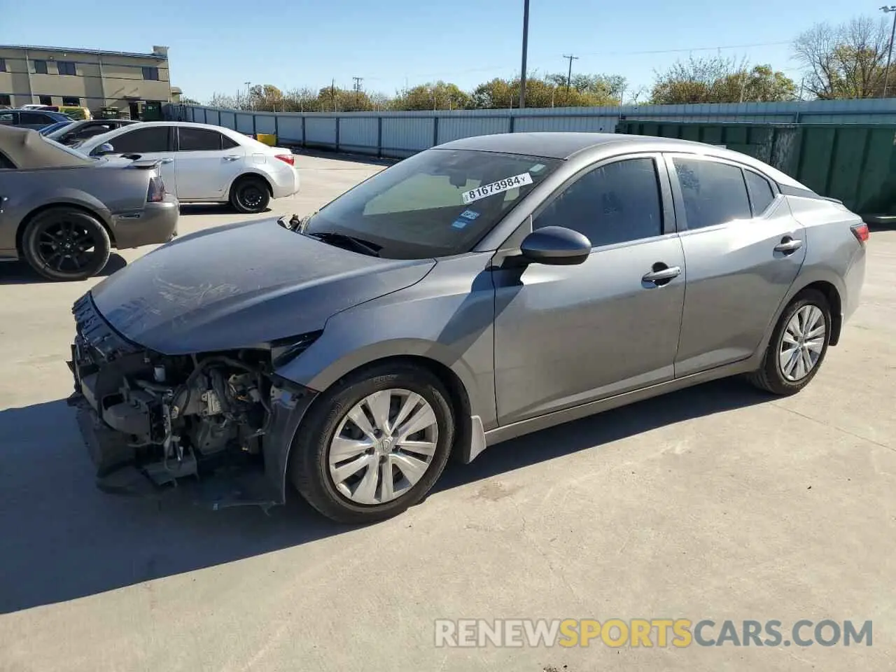 1 Photograph of a damaged car 3N1AB8BV7LY252007 NISSAN SENTRA 2020