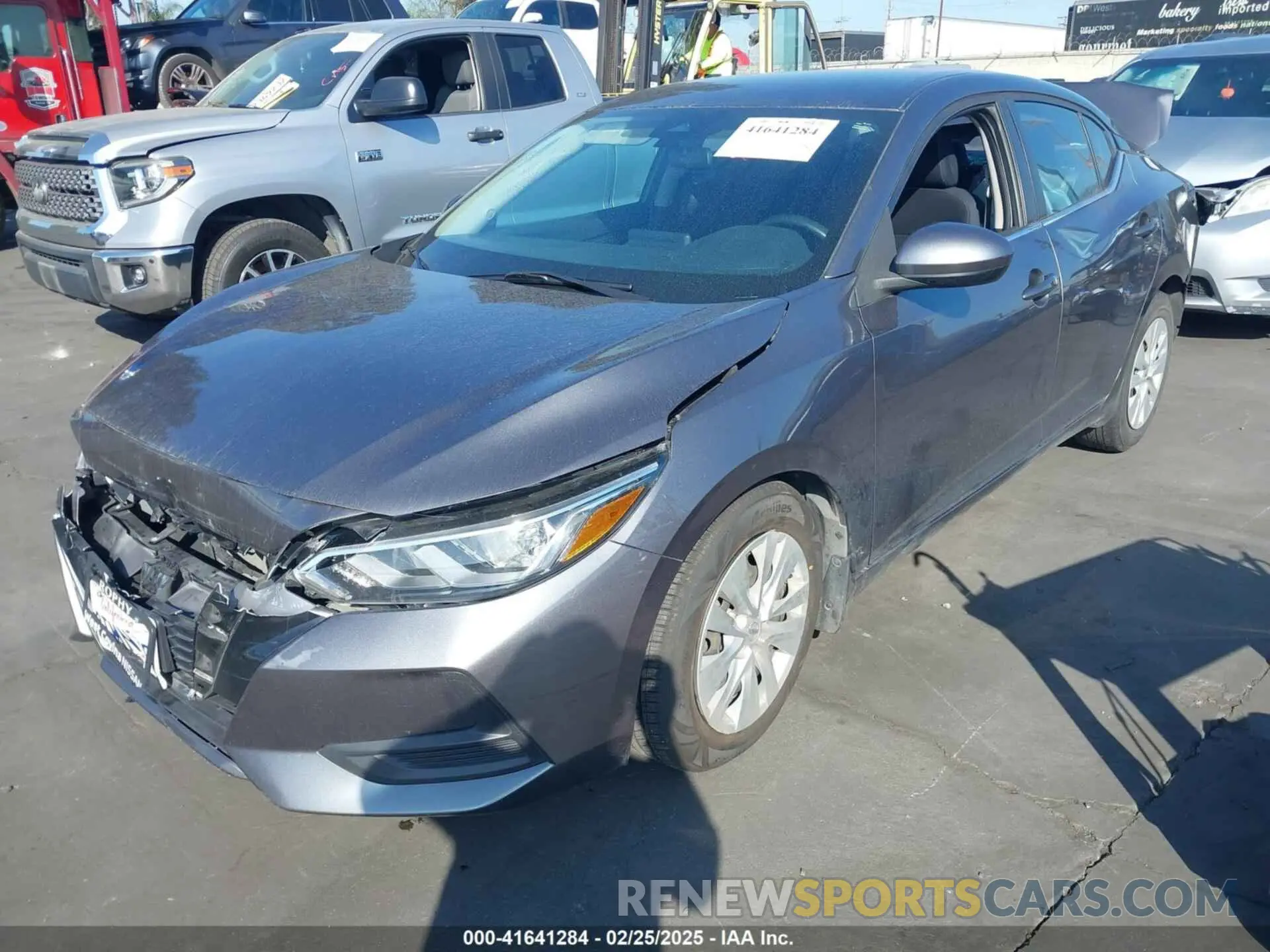 2 Photograph of a damaged car 3N1AB8BV9LY306505 NISSAN SENTRA 2020