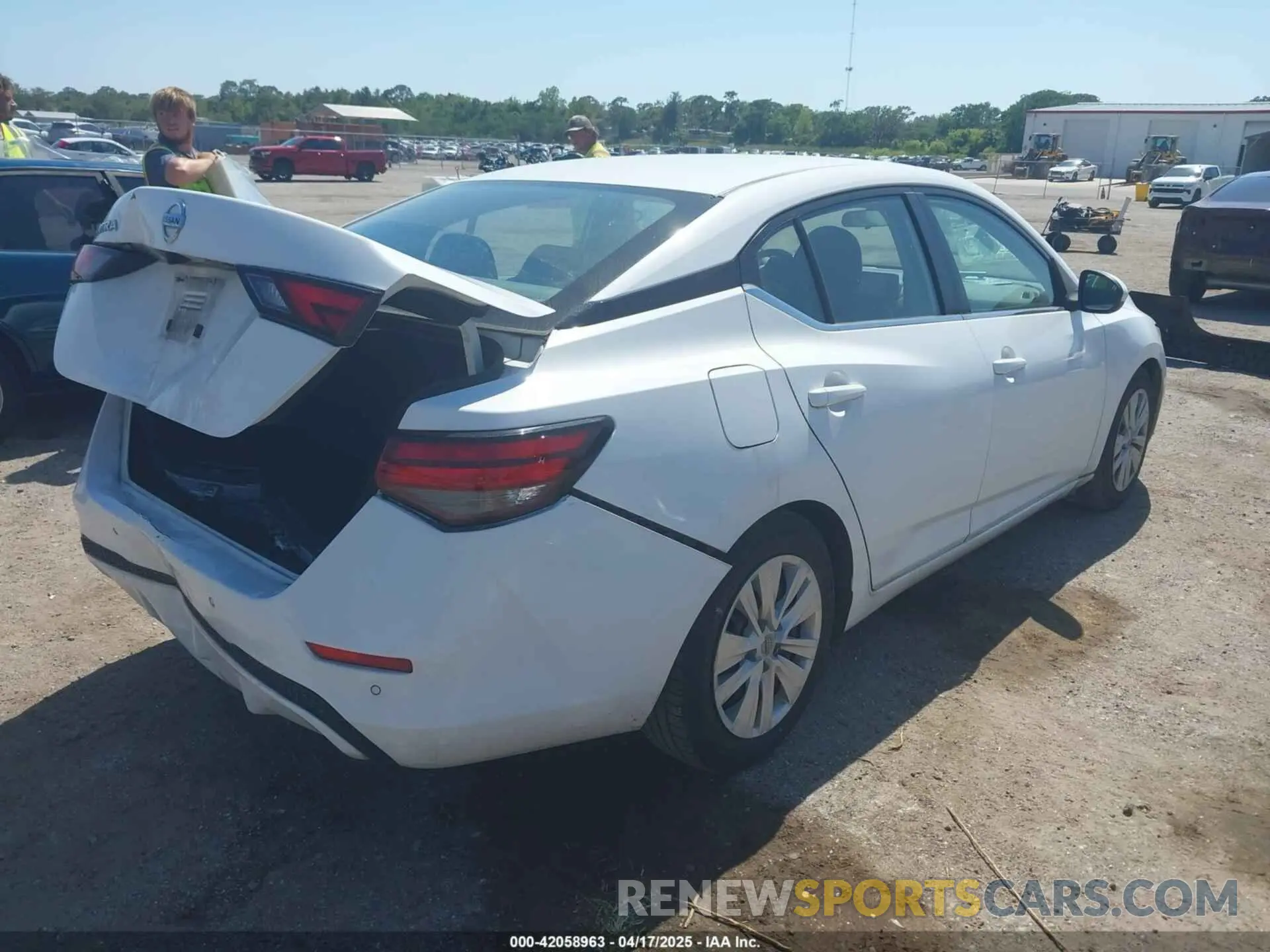 4 Photograph of a damaged car 3N1AB8BVXLY207174 NISSAN SENTRA 2020