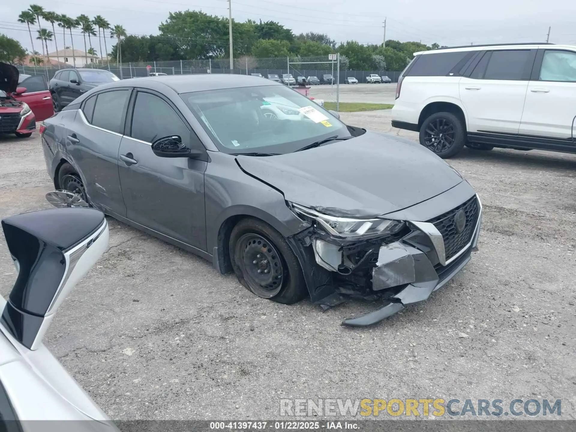 1 Photograph of a damaged car 3N1AB8BVXLY291612 NISSAN SENTRA 2020