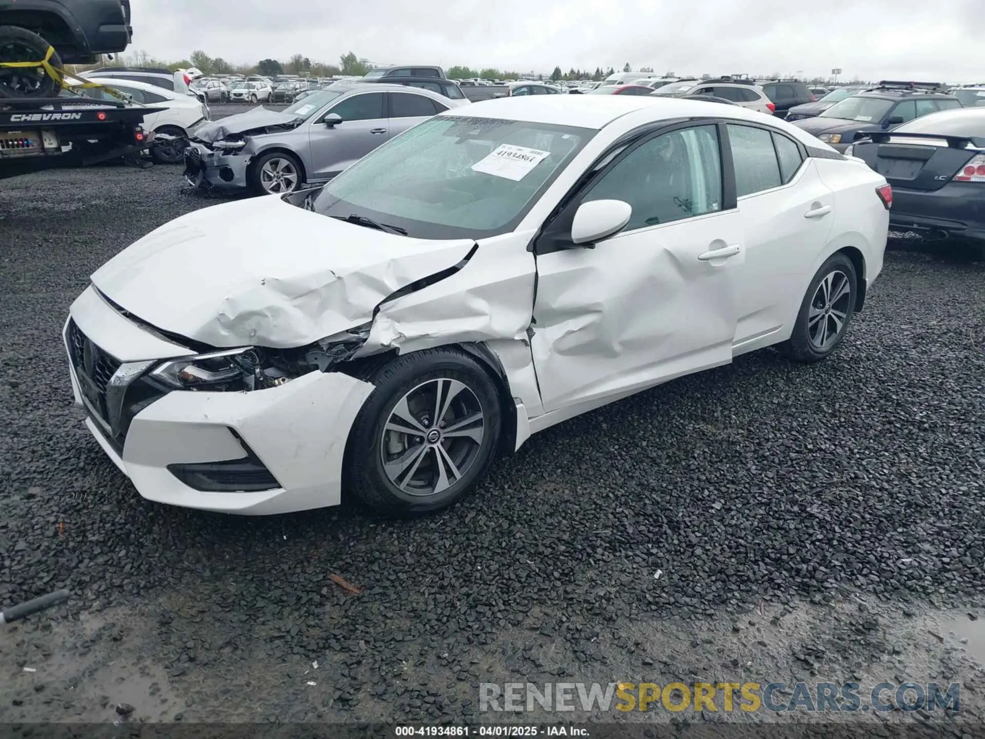 2 Photograph of a damaged car 3N1AB8CV0LY249870 NISSAN SENTRA 2020