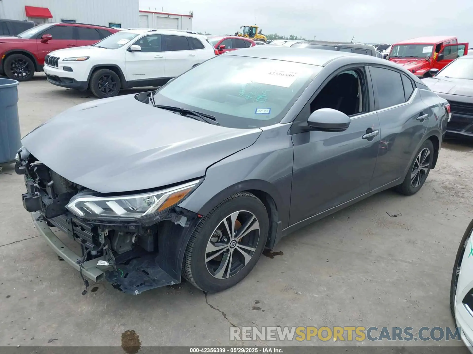 2 Photograph of a damaged car 3N1AB8CV0LY282884 NISSAN SENTRA 2020