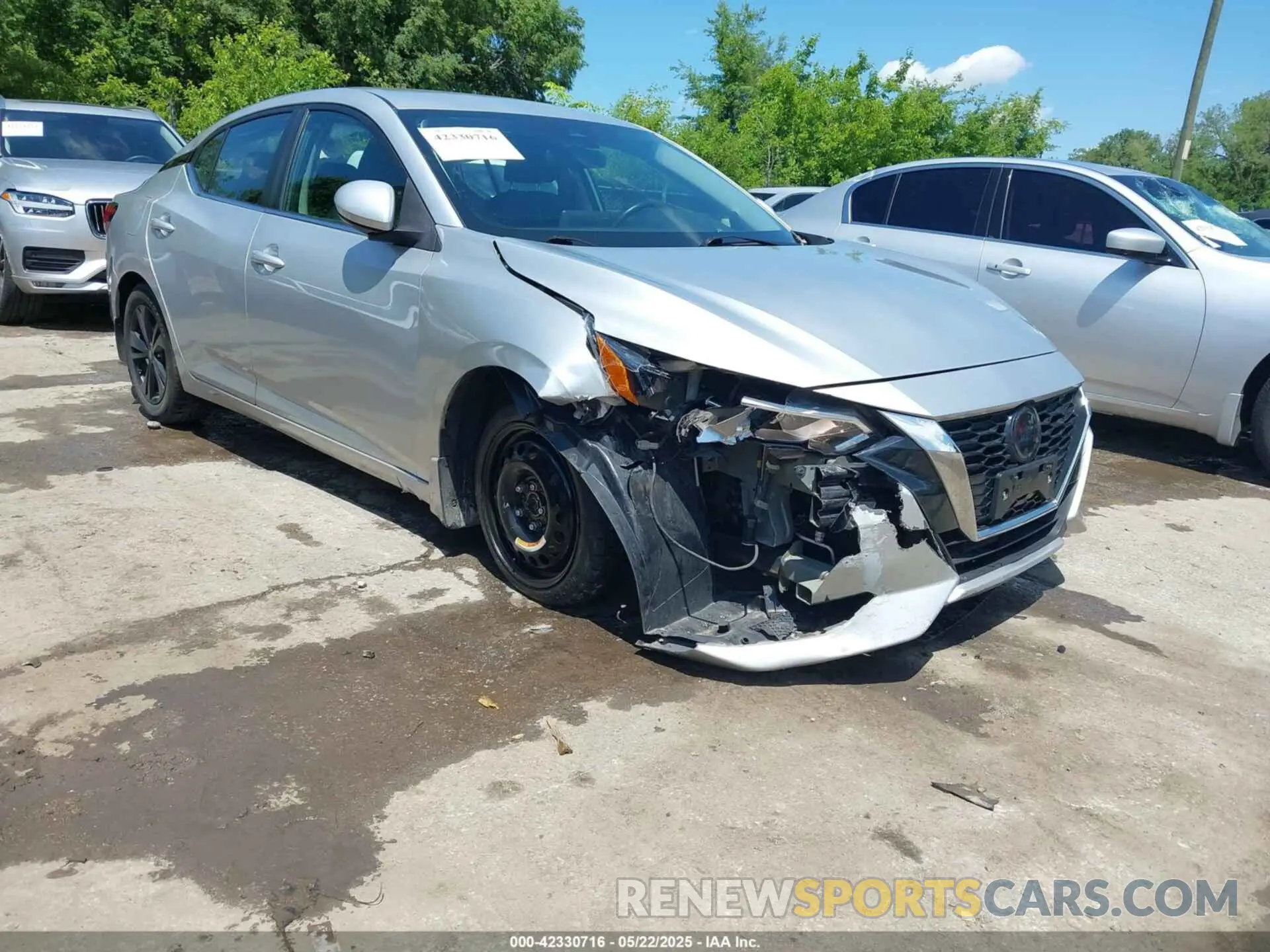 1 Photograph of a damaged car 3N1AB8CV0LY296784 NISSAN SENTRA 2020