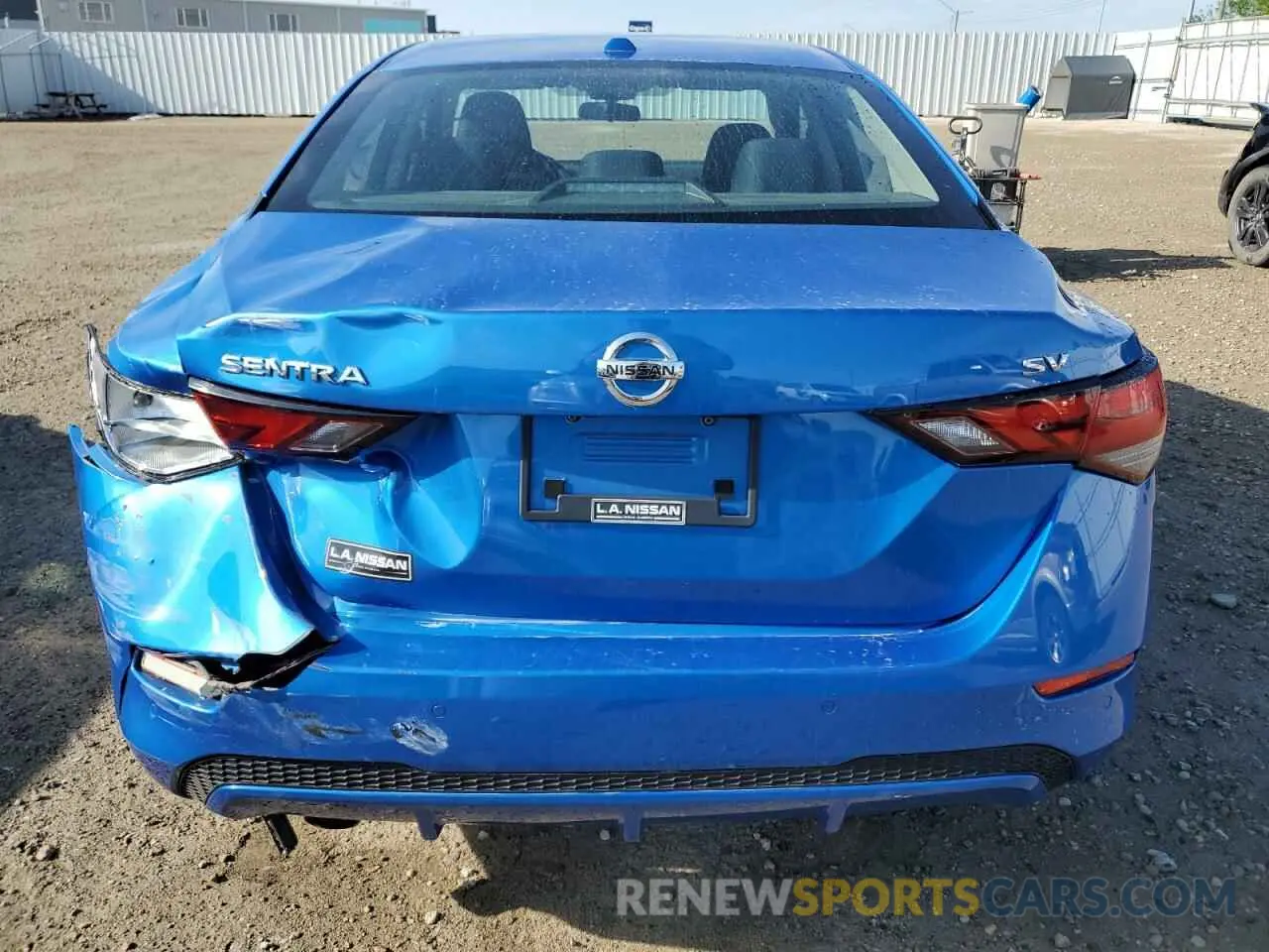 6 Photograph of a damaged car 3N1AB8CV0LY301790 NISSAN SENTRA 2020