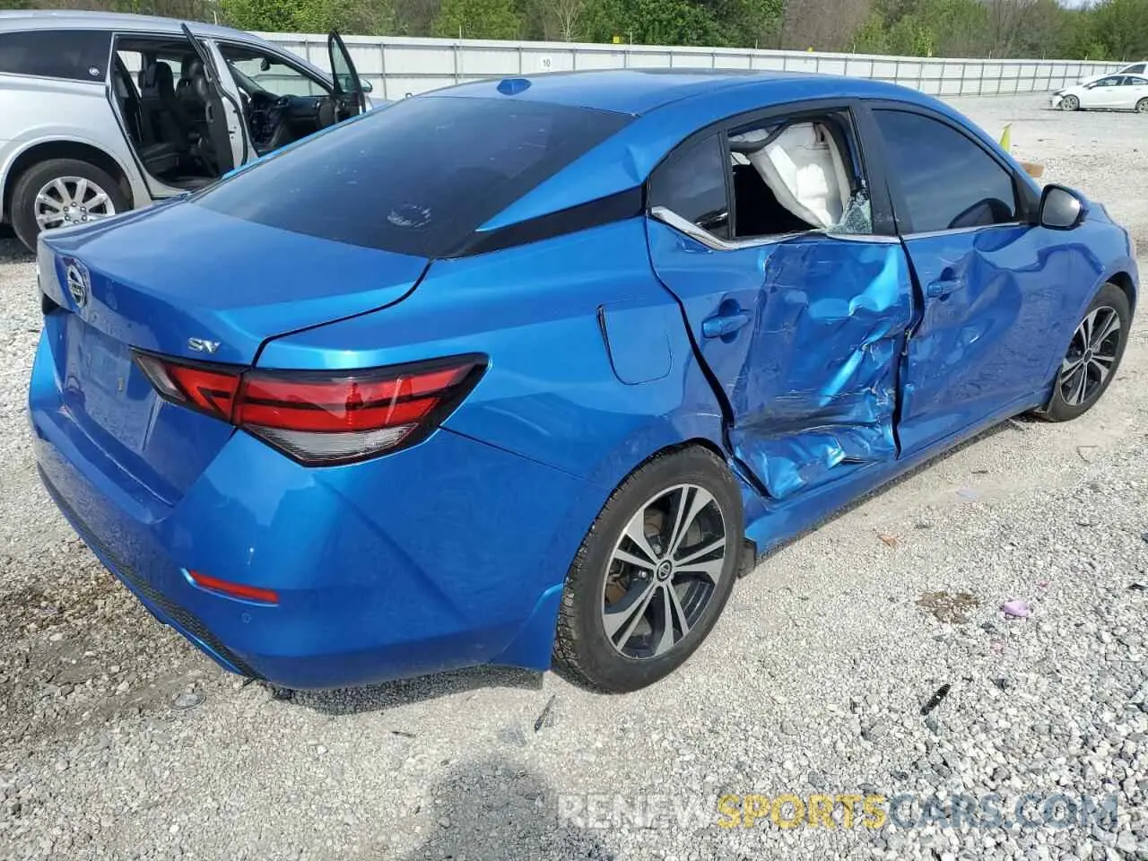 3 Photograph of a damaged car 3N1AB8CV1LY212696 NISSAN SENTRA 2020