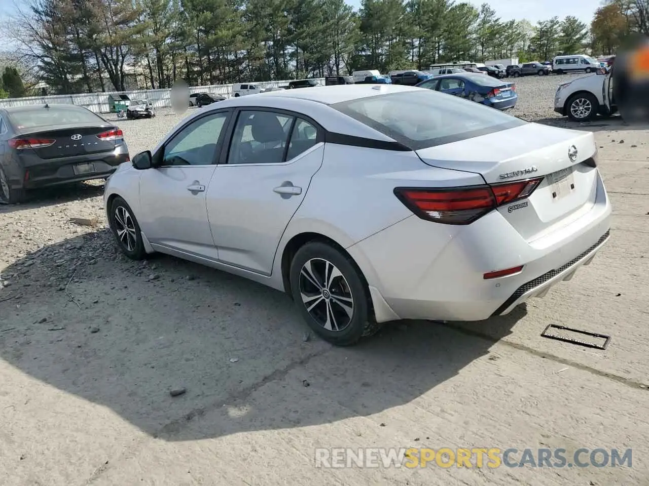 2 Photograph of a damaged car 3N1AB8CV1LY216747 NISSAN SENTRA 2020