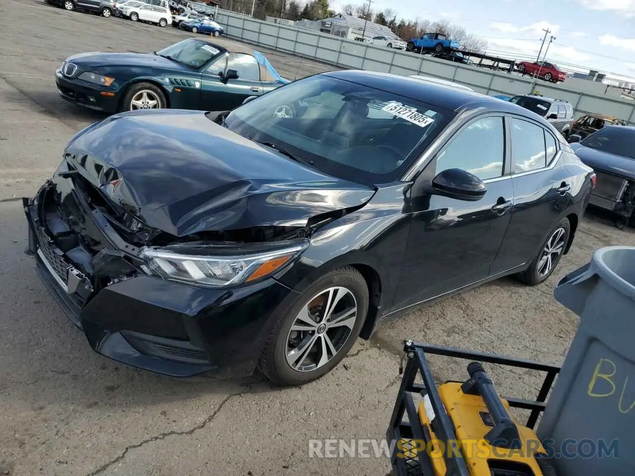 1 Photograph of a damaged car 3N1AB8CV1LY228350 NISSAN SENTRA 2020