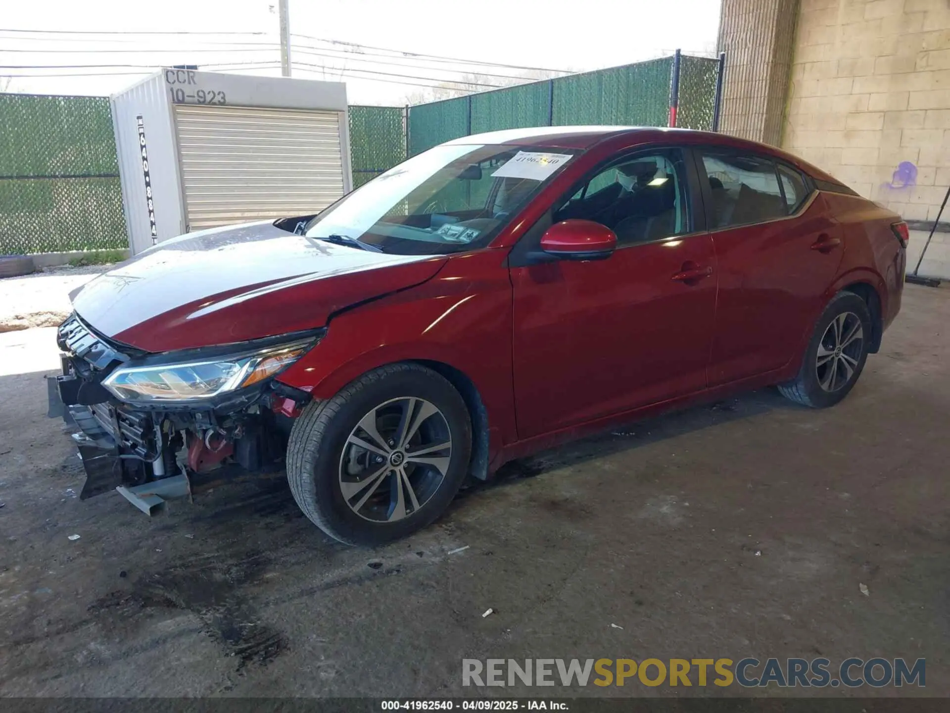 2 Photograph of a damaged car 3N1AB8CV1LY238392 NISSAN SENTRA 2020