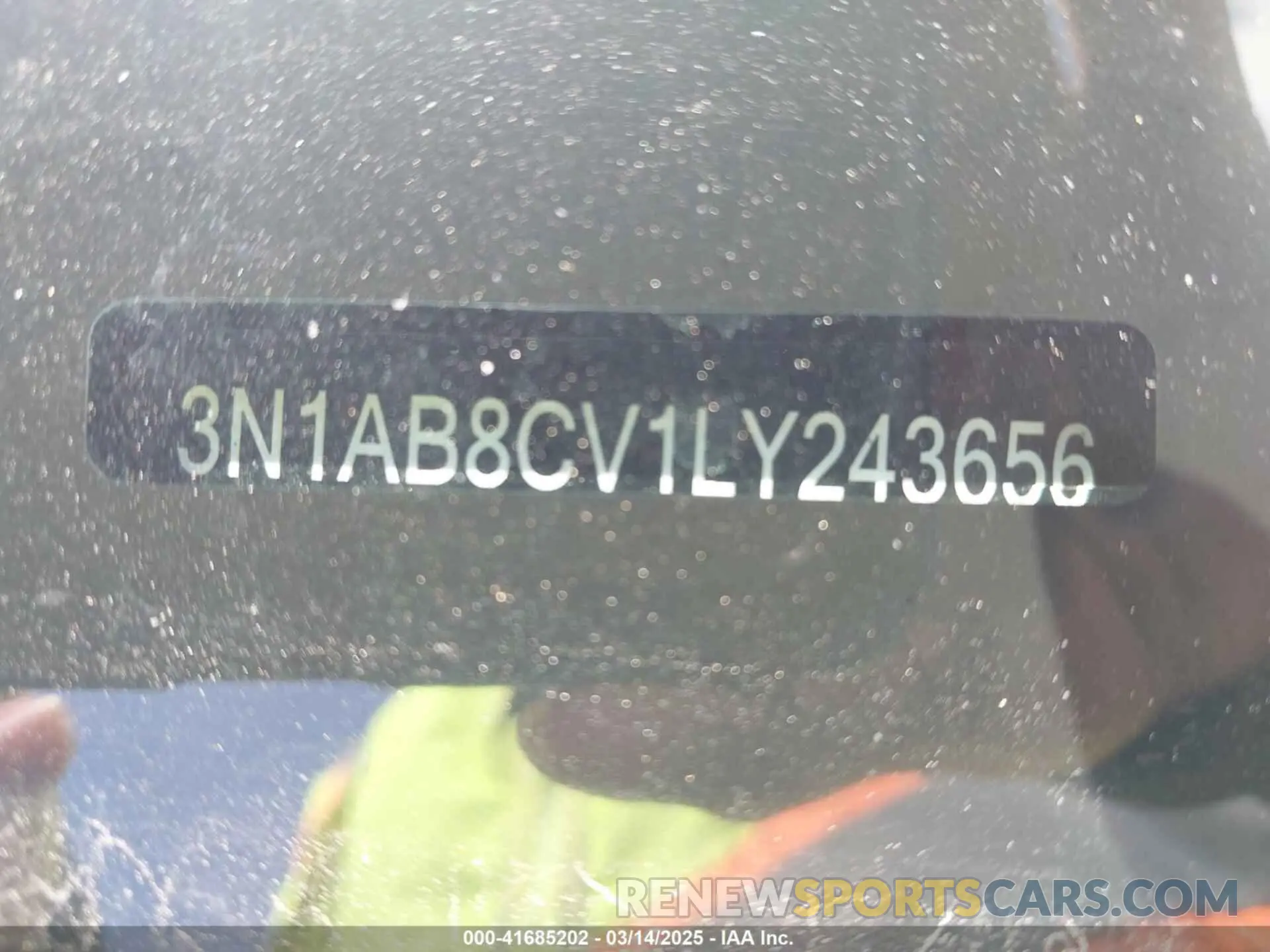 9 Photograph of a damaged car 3N1AB8CV1LY243656 NISSAN SENTRA 2020