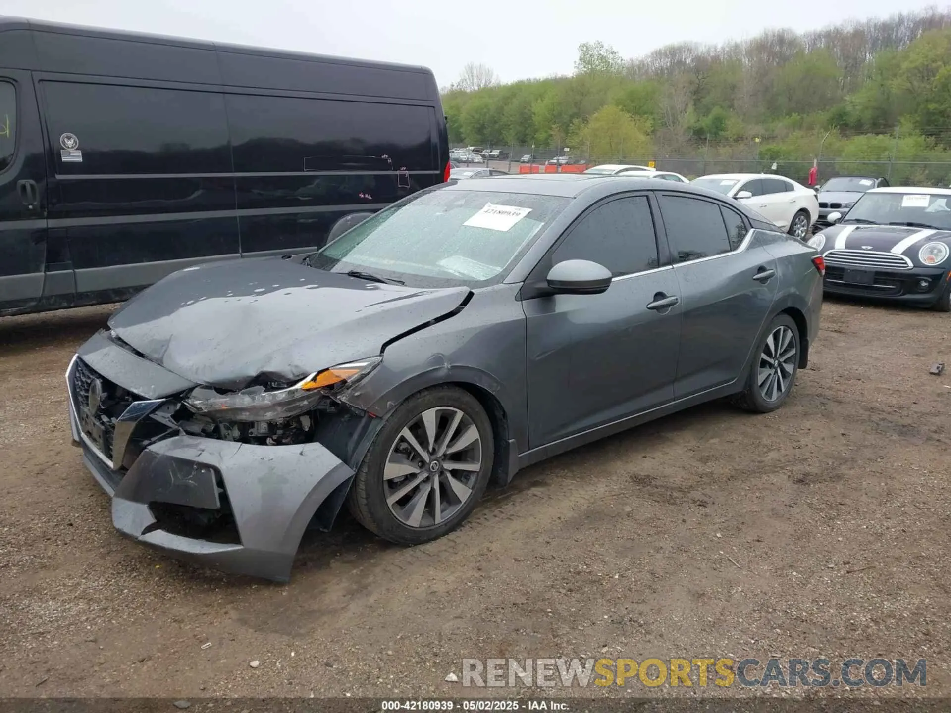 2 Photograph of a damaged car 3N1AB8CV1LY244998 NISSAN SENTRA 2020