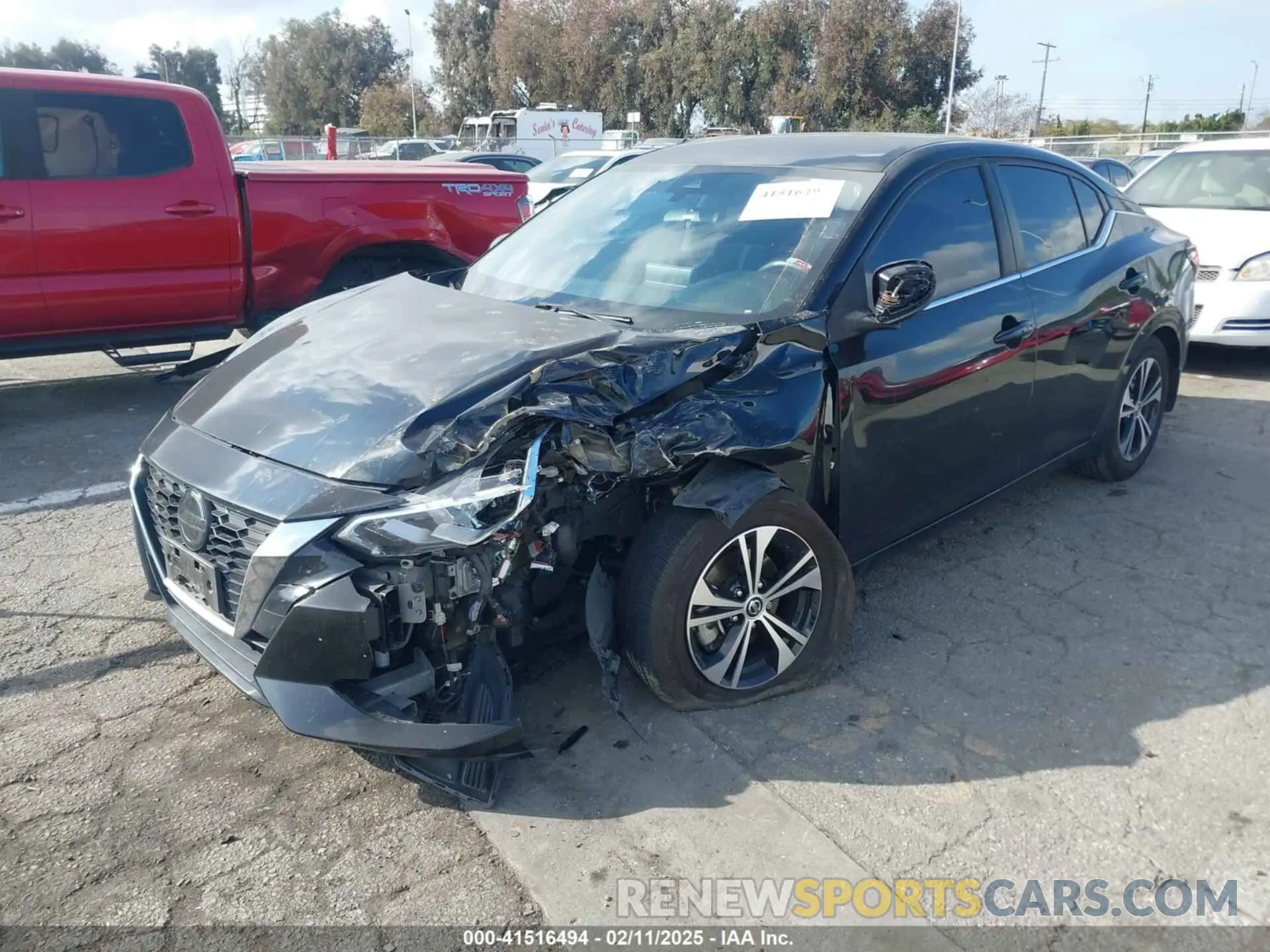 2 Photograph of a damaged car 3N1AB8CV1LY272462 NISSAN SENTRA 2020
