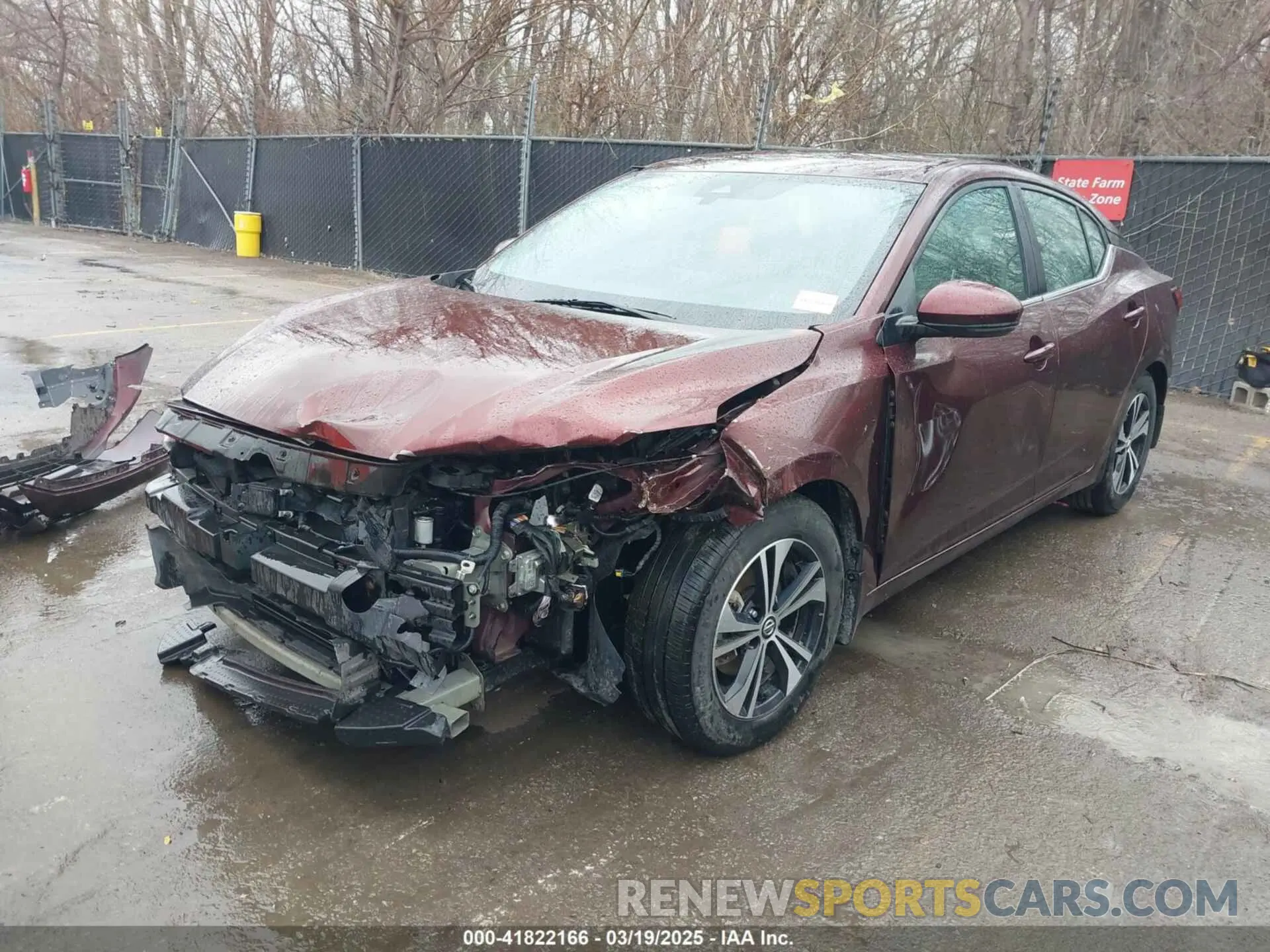 2 Photograph of a damaged car 3N1AB8CV1LY297071 NISSAN SENTRA 2020