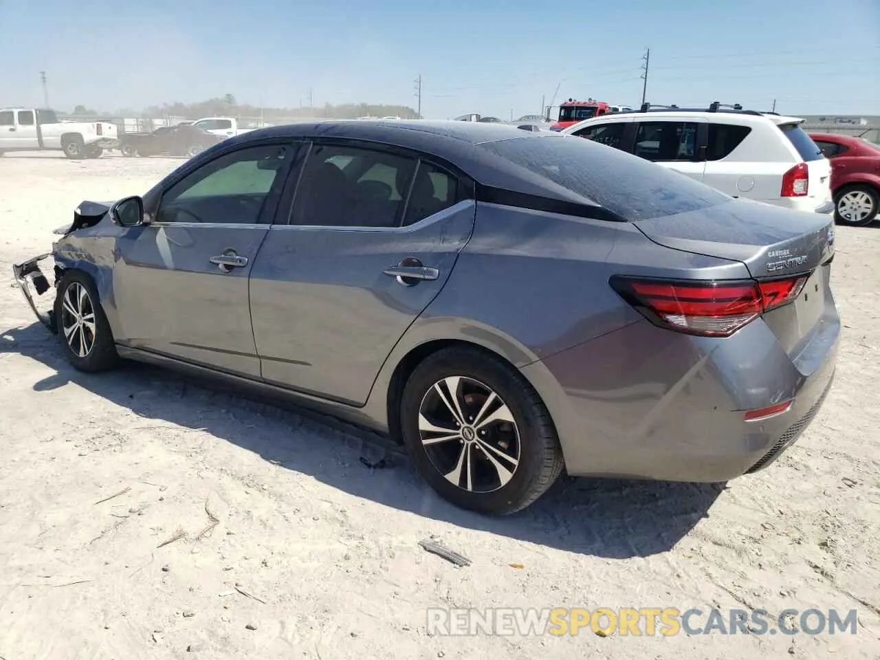 2 Photograph of a damaged car 3N1AB8CV1LY302947 NISSAN SENTRA 2020