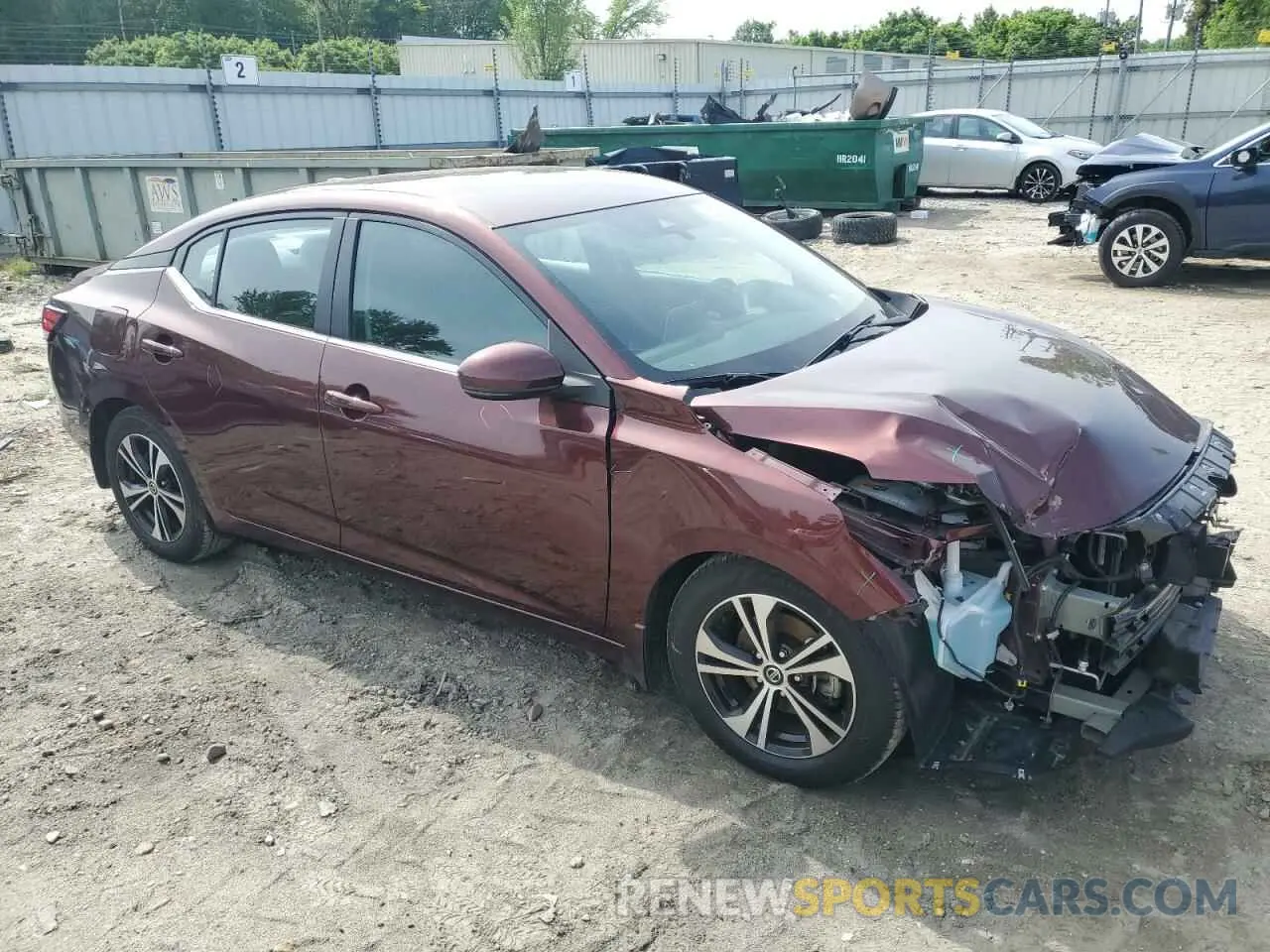 4 Photograph of a damaged car 3N1AB8CV1LY305122 NISSAN SENTRA 2020