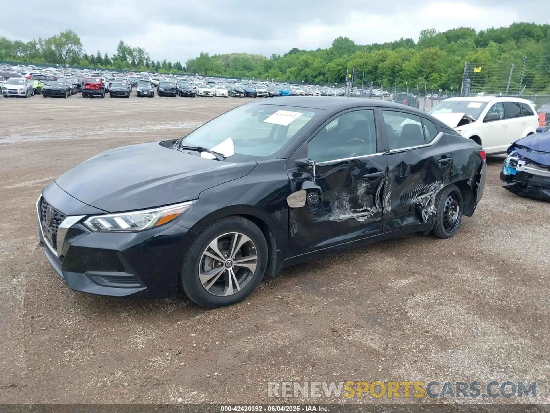 2 Photograph of a damaged car 3N1AB8CV2LY215820 NISSAN SENTRA 2020