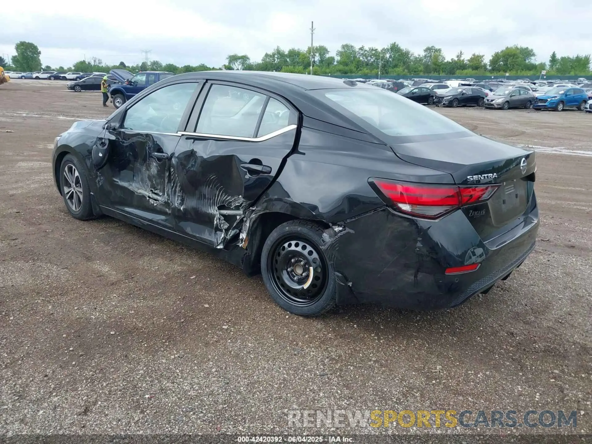 3 Photograph of a damaged car 3N1AB8CV2LY215820 NISSAN SENTRA 2020
