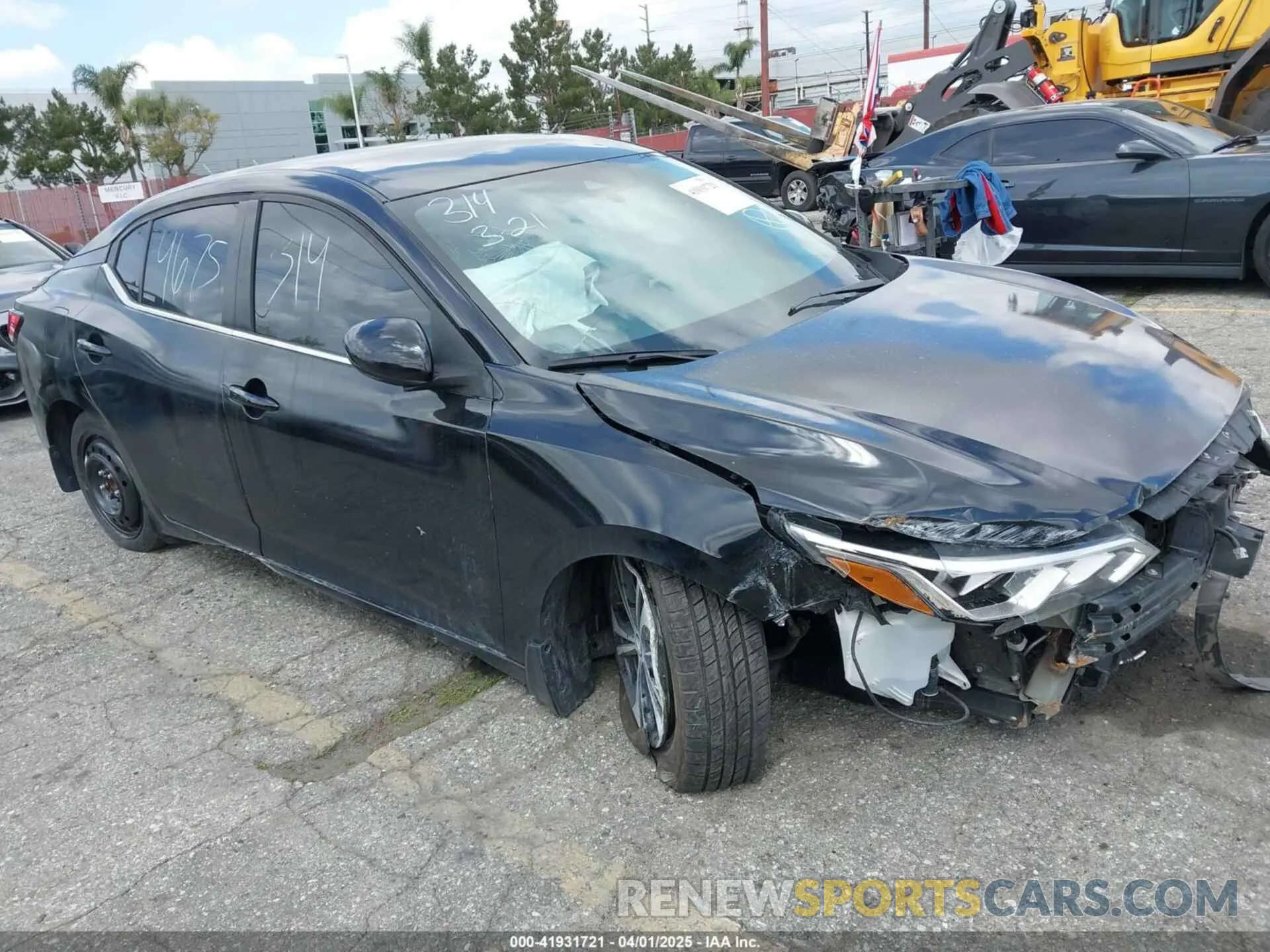 1 Photograph of a damaged car 3N1AB8CV2LY220192 NISSAN SENTRA 2020
