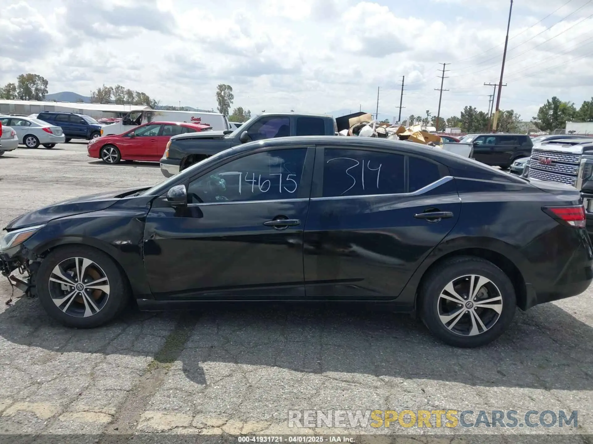 14 Photograph of a damaged car 3N1AB8CV2LY220192 NISSAN SENTRA 2020